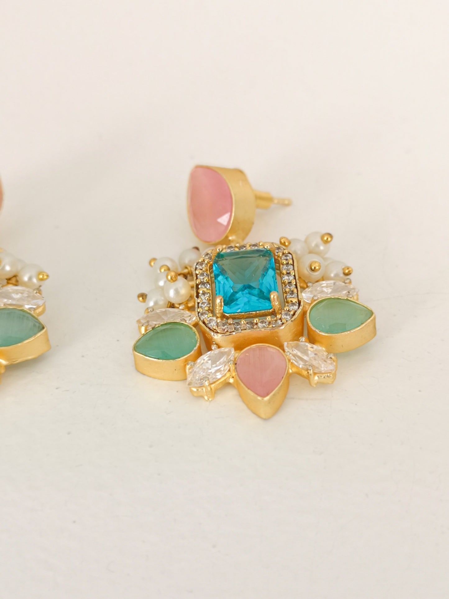 Classic Mimi Freshwater Pearl Collection - Mona Lisa Crystals, Zircons, Gold Plated