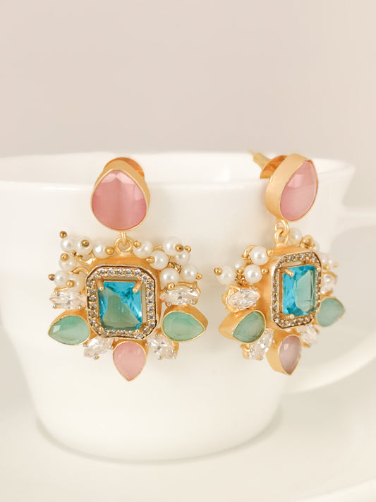 Classic Mimi Freshwater Pearl Collection - Mona Lisa Crystals, Zircons, Gold Plated