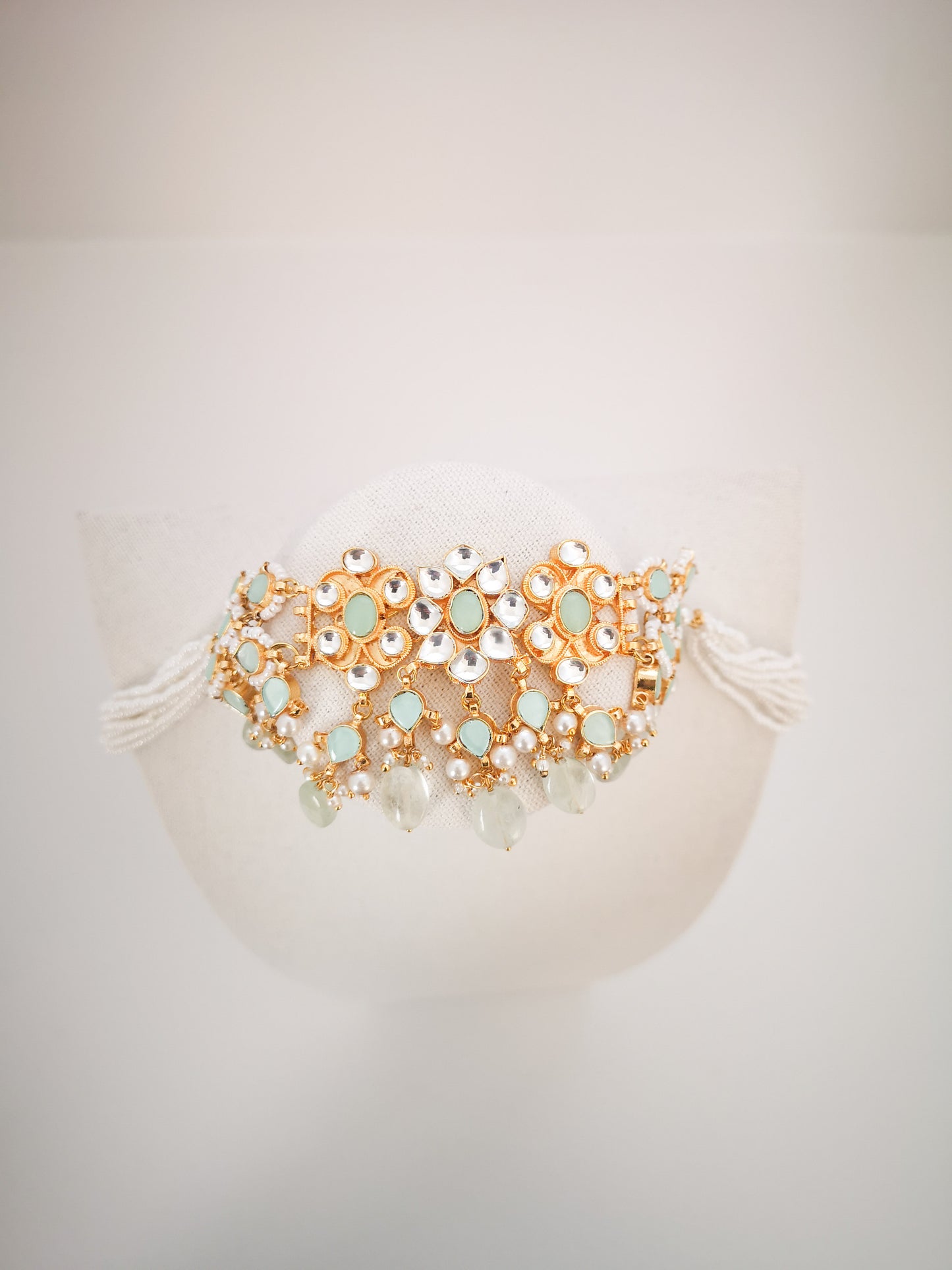 Pachi Kundan Set - Mint