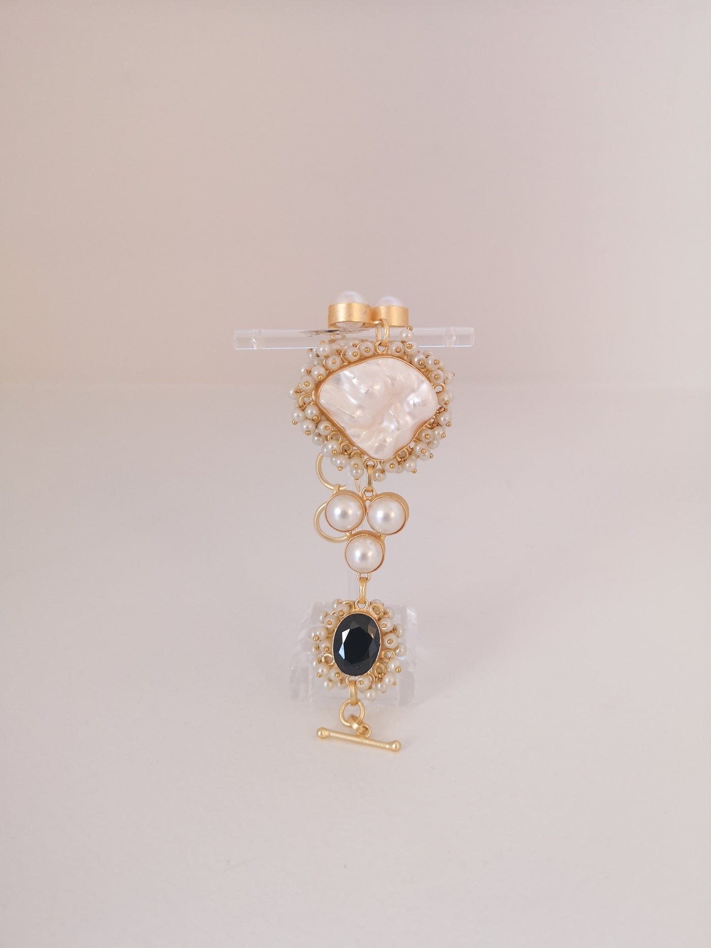 Classic Mimi Freshwater Pearl Collection - Bracelet, Gold Plated - Black