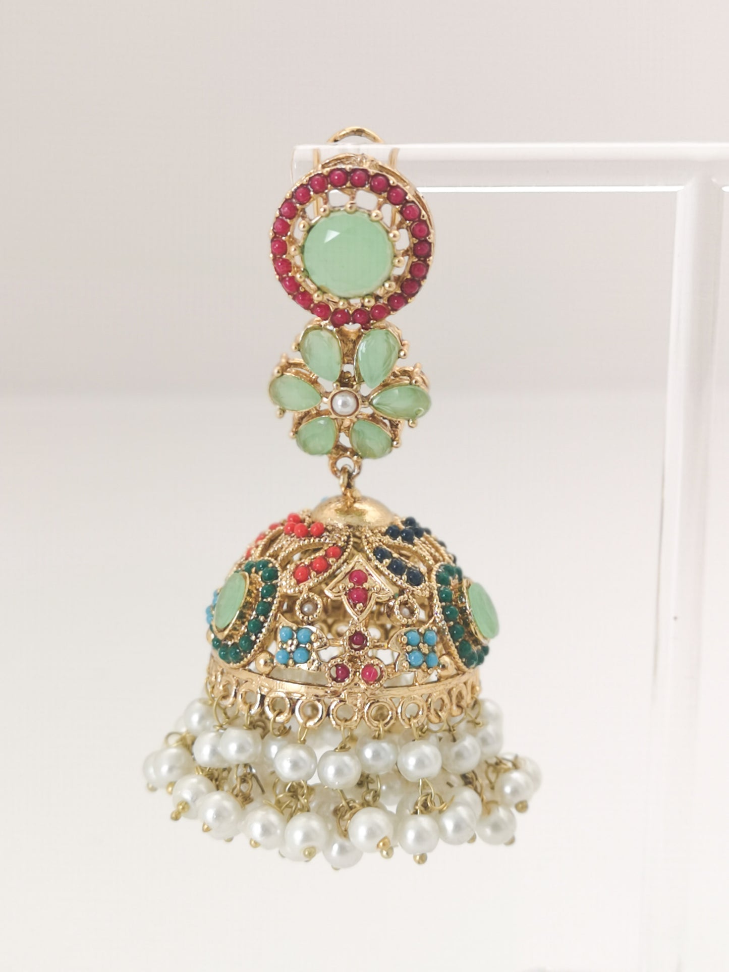 Jhumke - Mint Colour