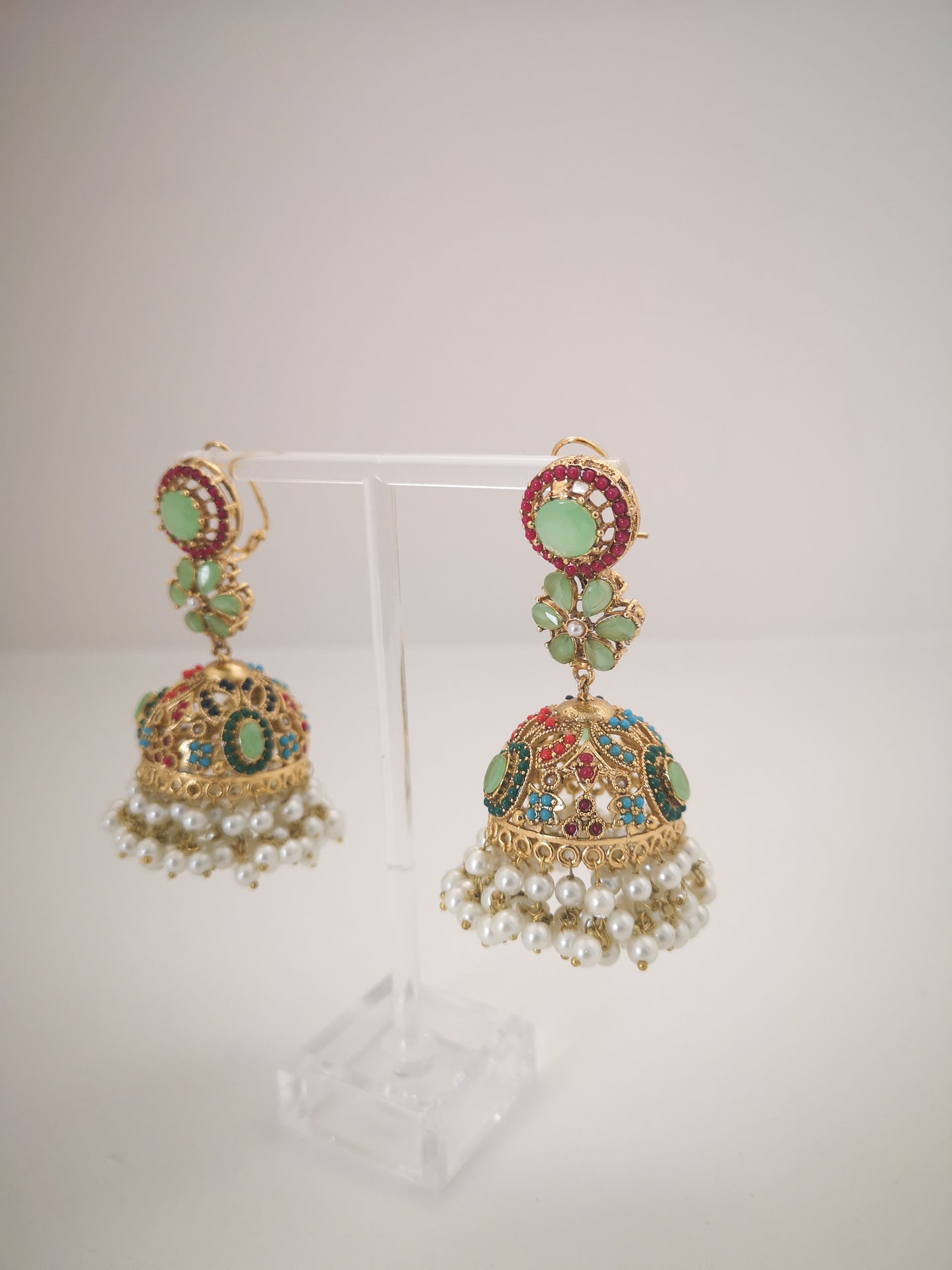 Jhumke - Mint Colour