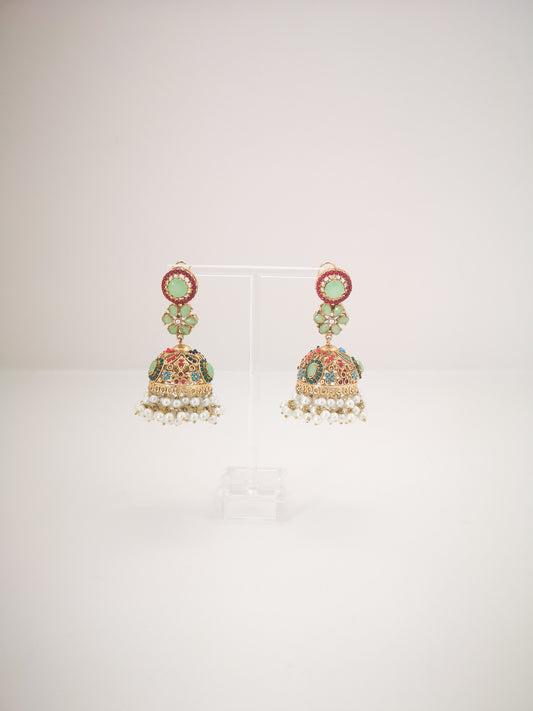 Jhumke - Mint Colour