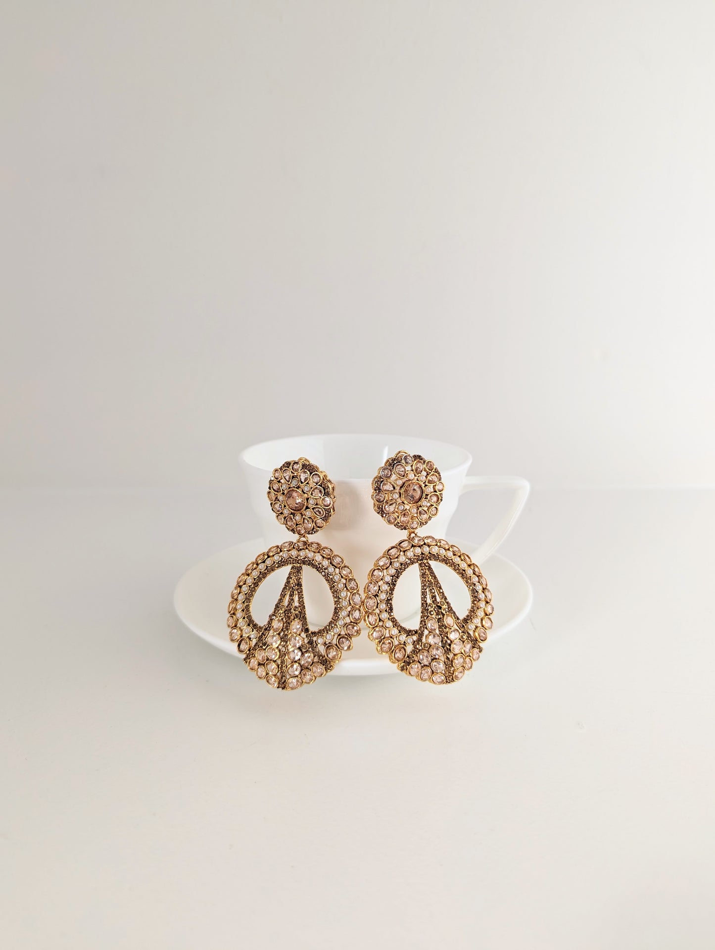 Baali Earrings -Bronze /Champagne