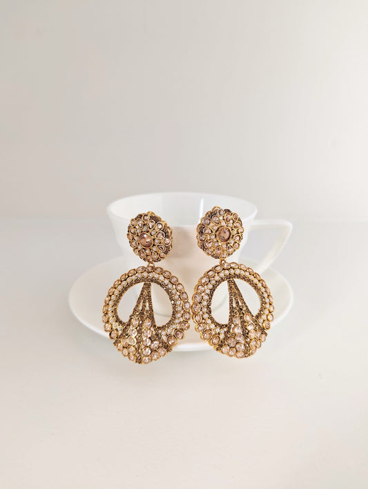 Baali Earrings -Bronze /Champagne