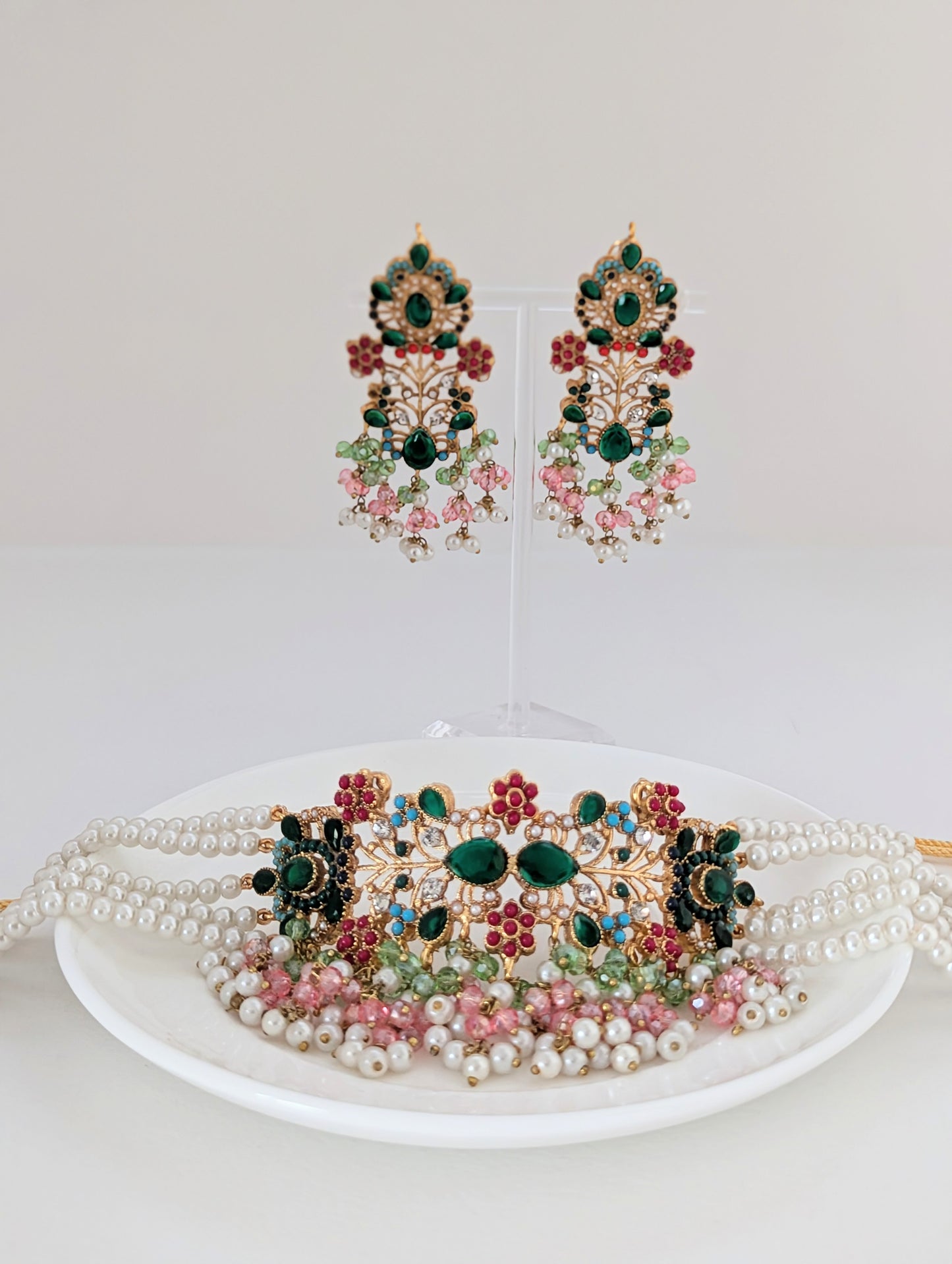 The Bloom Collection - Dark Green and Pastel
