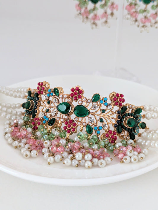 The Bloom Collection - Dark Green and Pastel