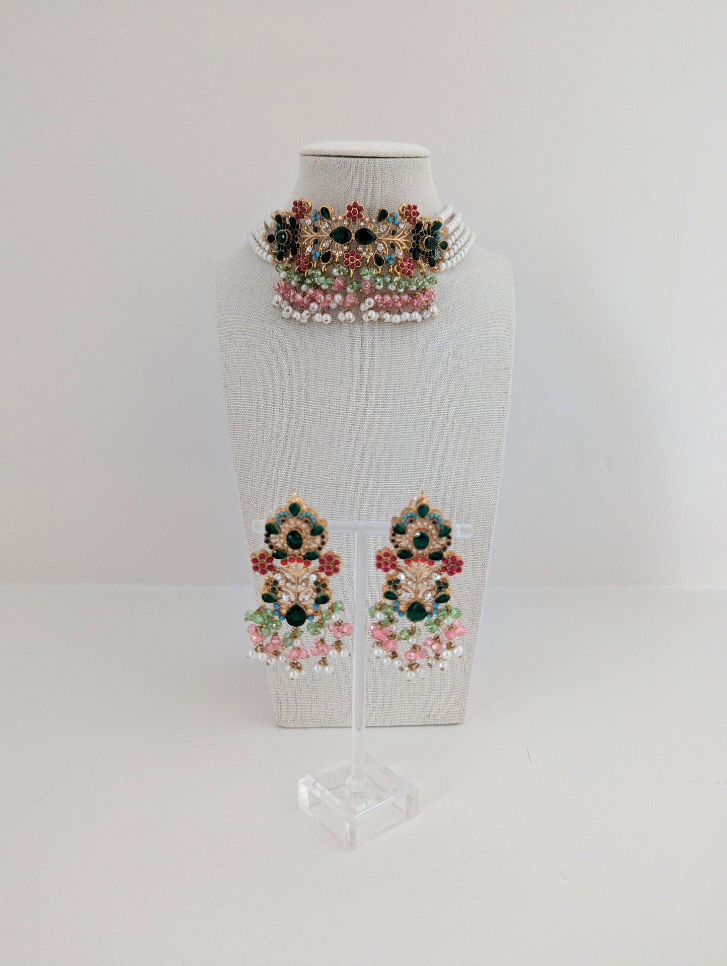 The Bloom Collection - Dark Green and Pastel