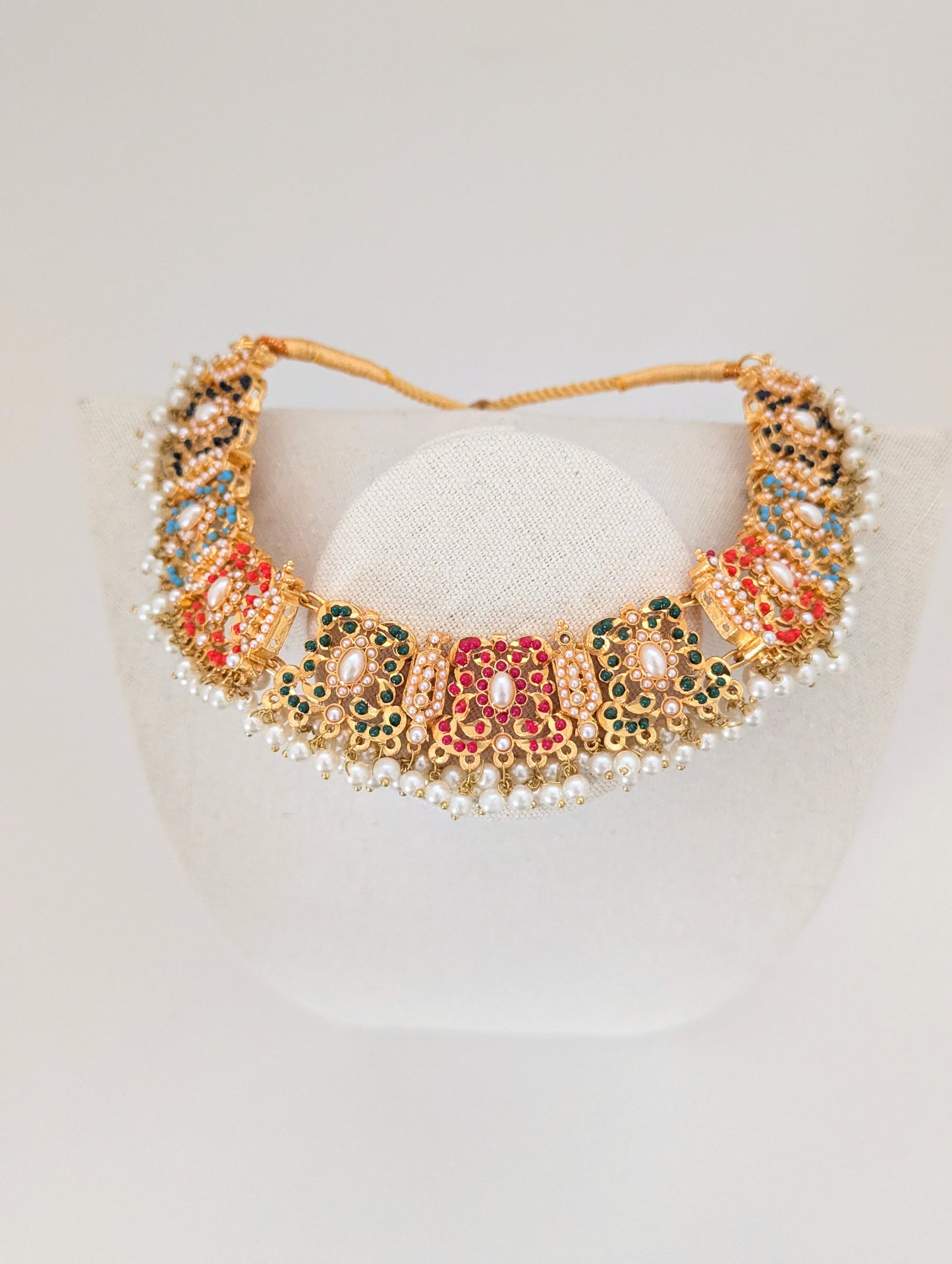 Nauratan Set - Gilded Bloom - Pearl