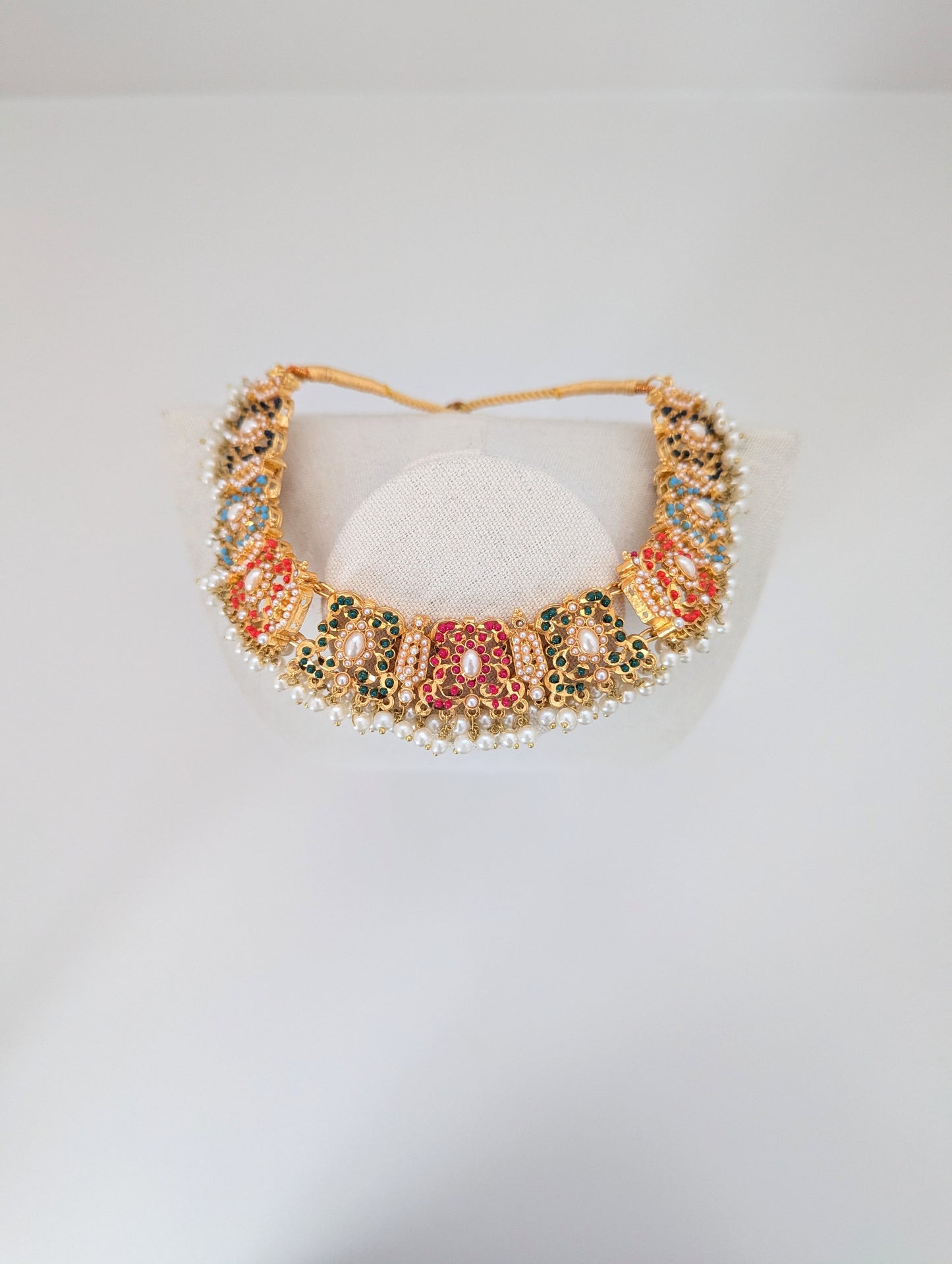 Nauratan Set - Gilded Bloom - Pearl