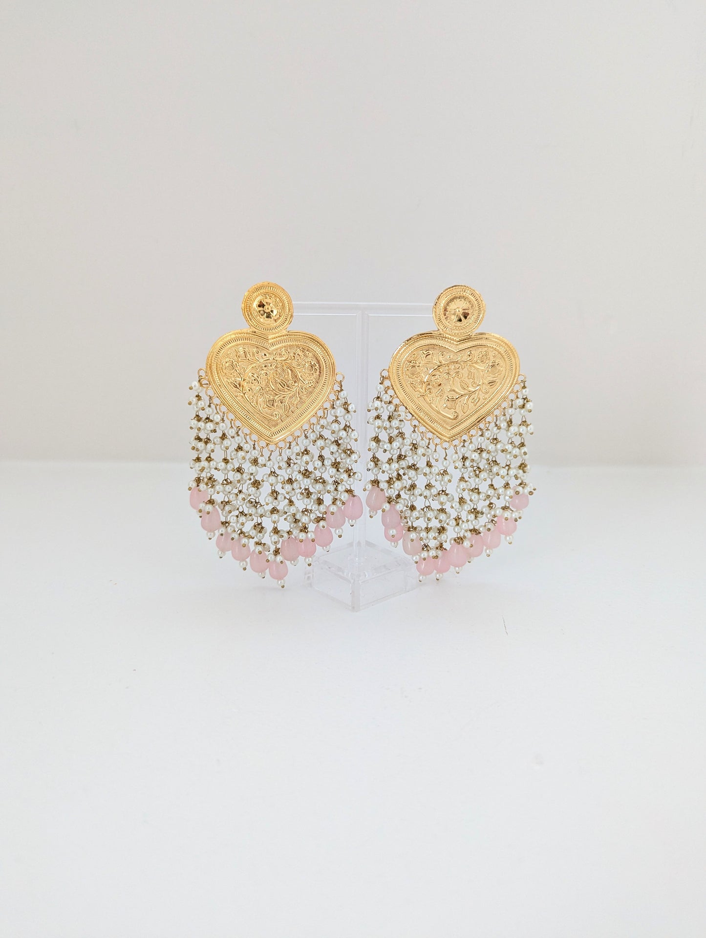 Thapa Statement Earrings Collection - Light Pink