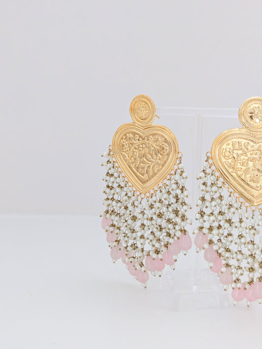 Thapa Statement Earrings Collection - Light Pink