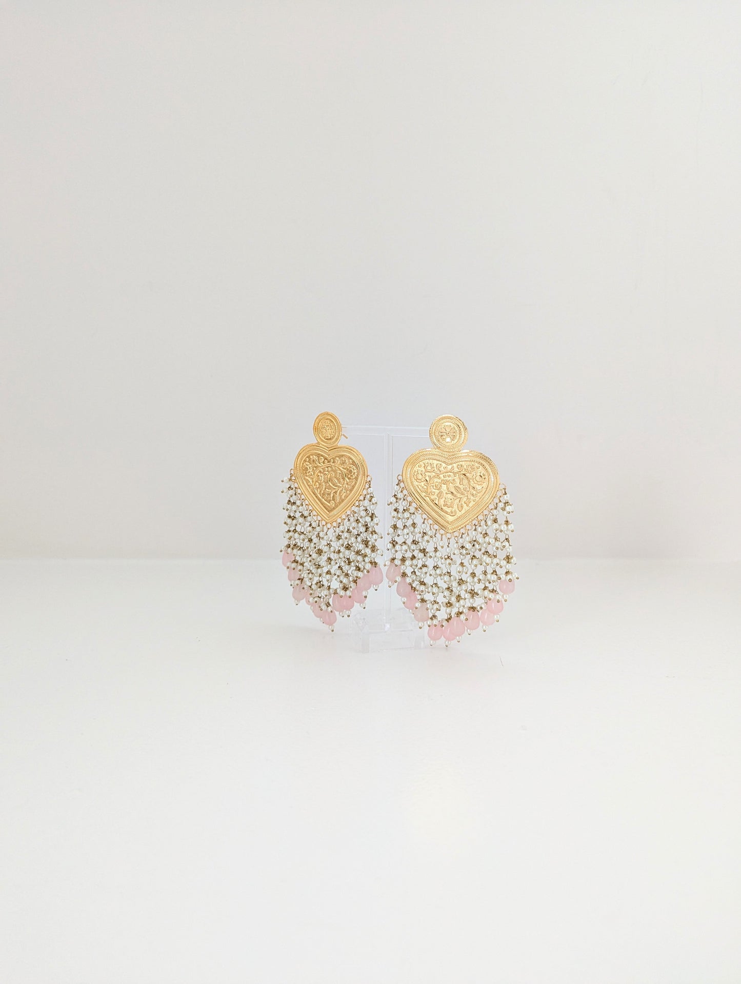 Thapa Statement Earrings Collection - Light Pink