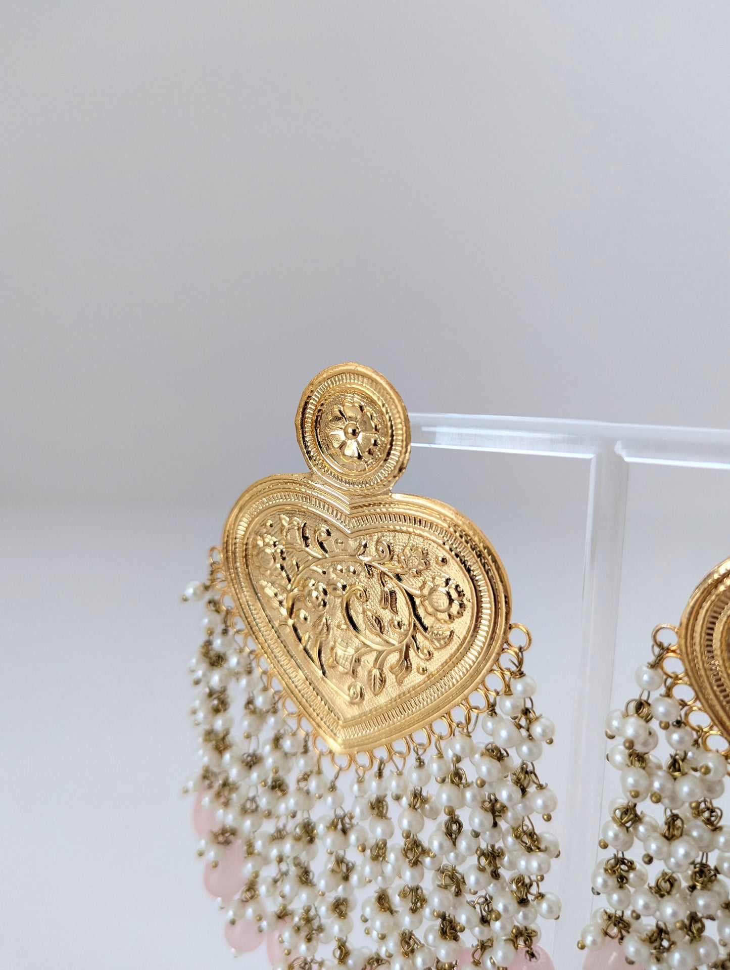 Thapa Statement Earrings Collection - Light Pink