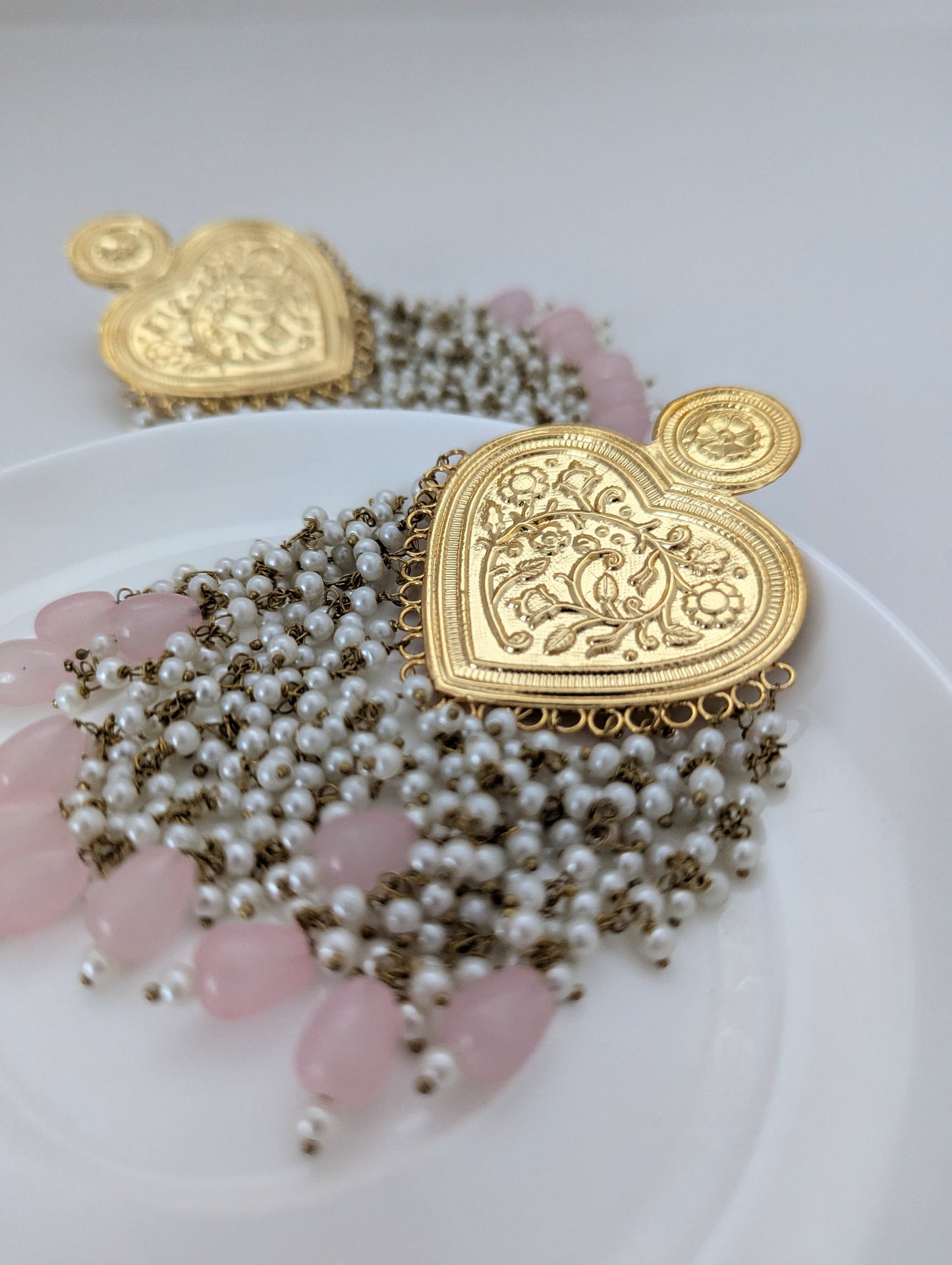 Thapa Statement Earrings Collection - Light Pink