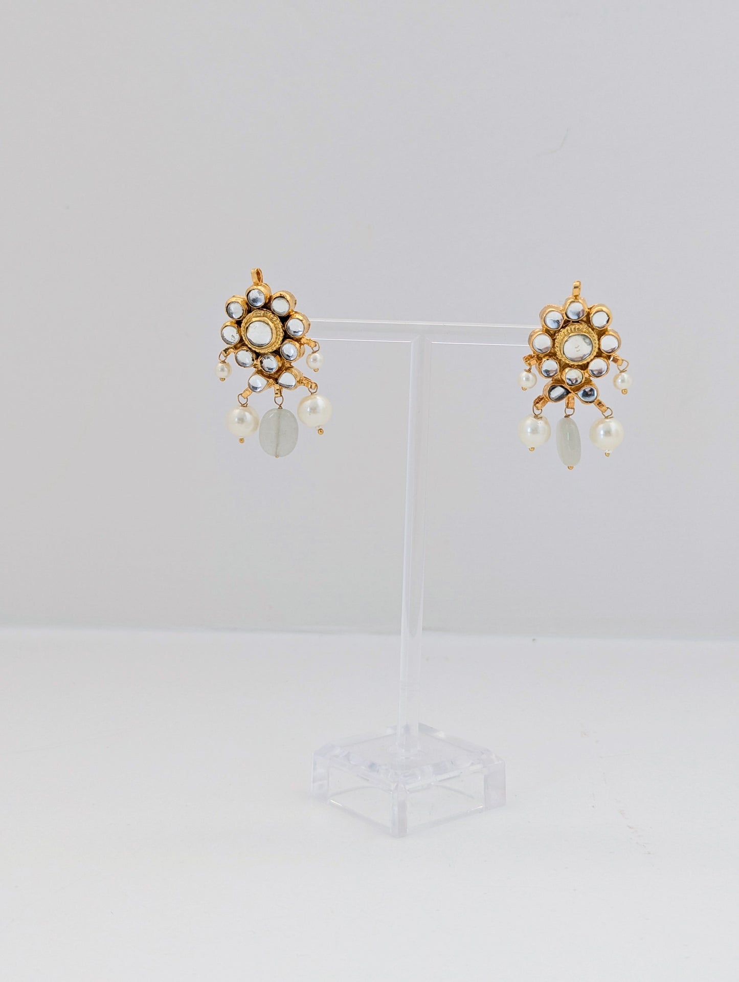 Pachi Kundan Set - Mint Green