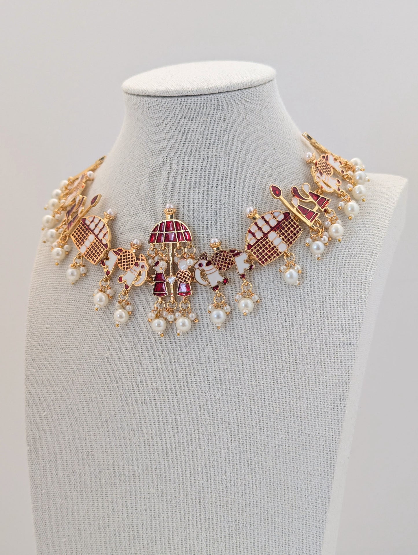 Baraat Anklets - Red
