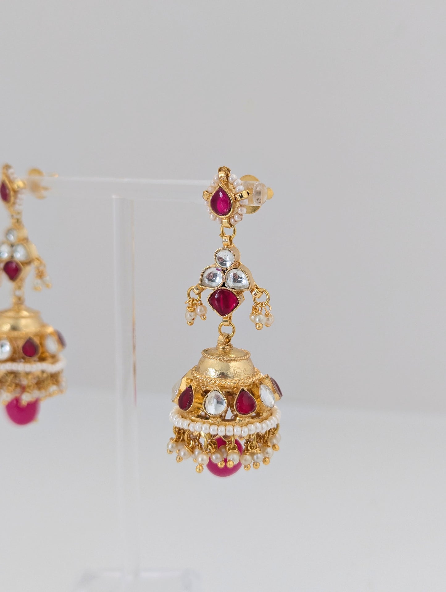 Pachi Kundan Set - Rose Mirage