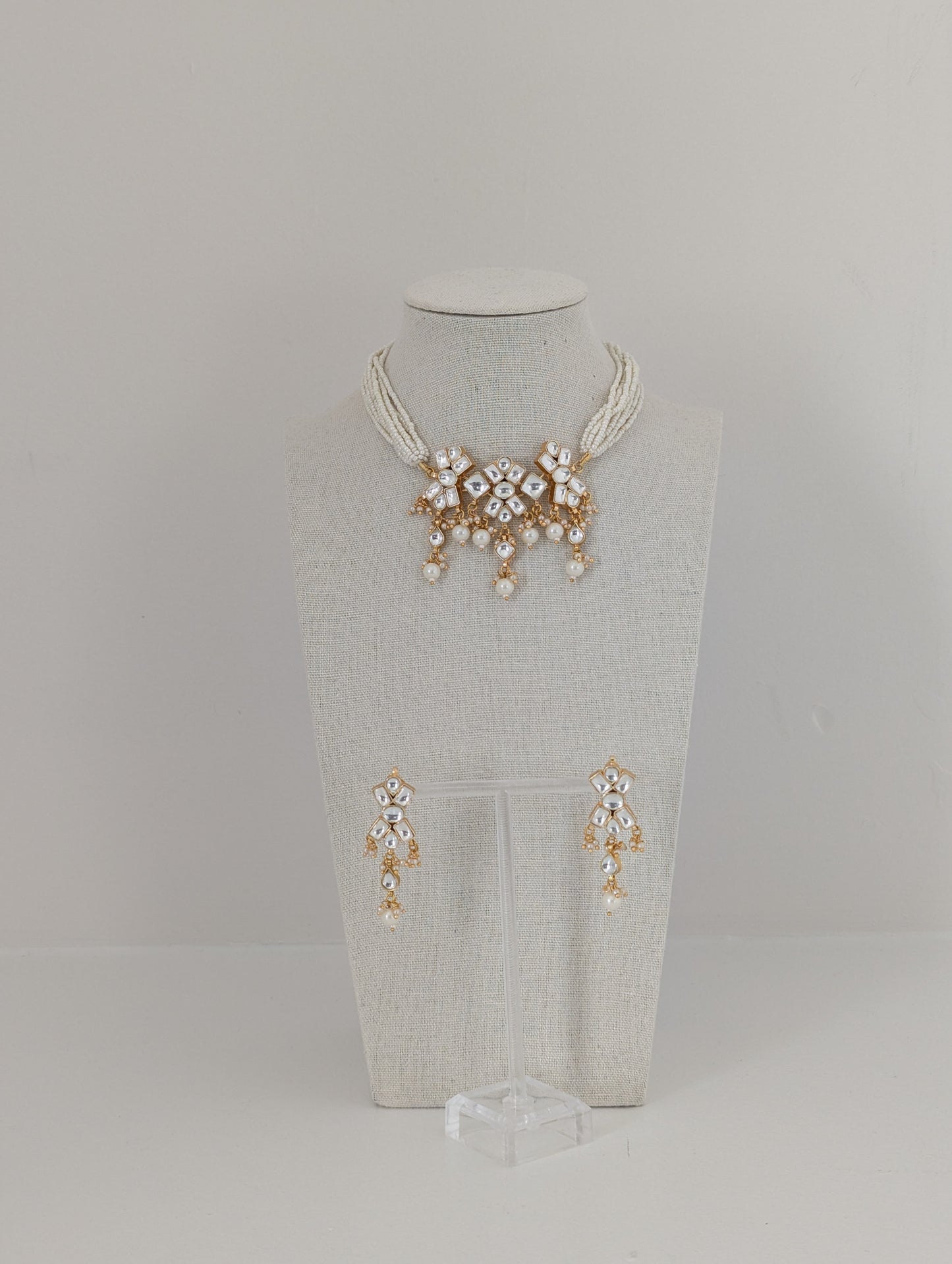 Pachi Kundan Set - Golden Grace