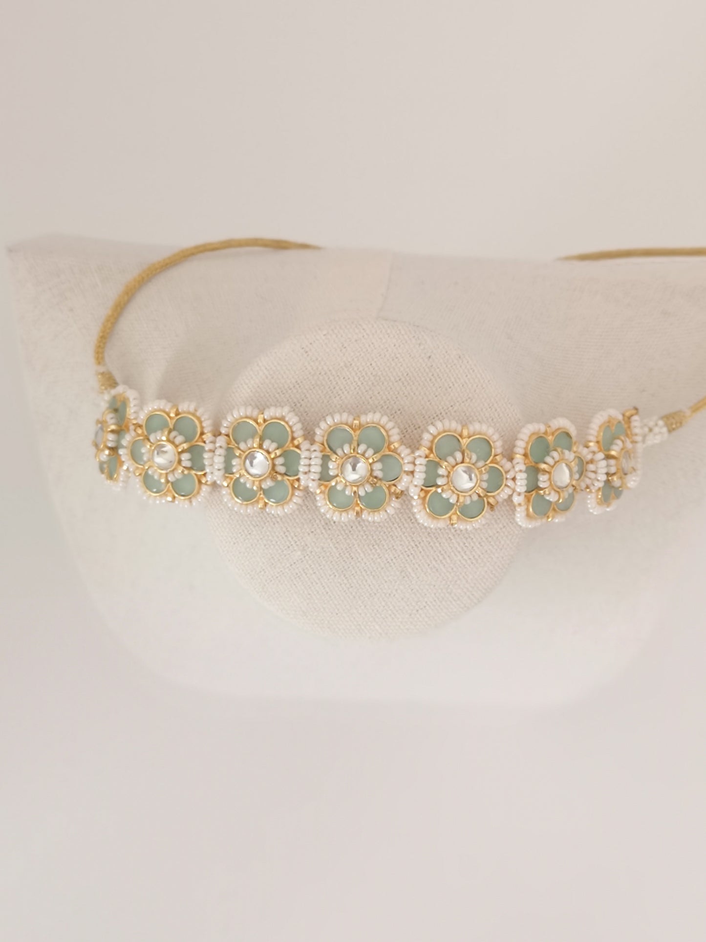 Pachi Kundan Set - Green