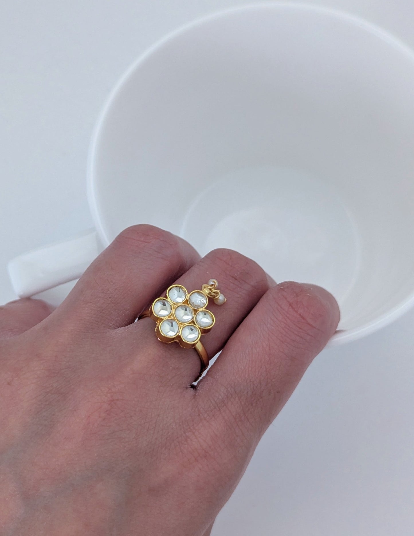 Pachi Kundan - Classic Ring (adjustable)