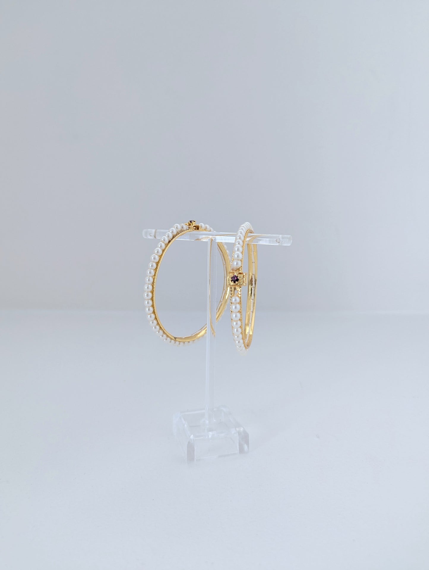 Bangles - Pearl Embrace (set of 2)