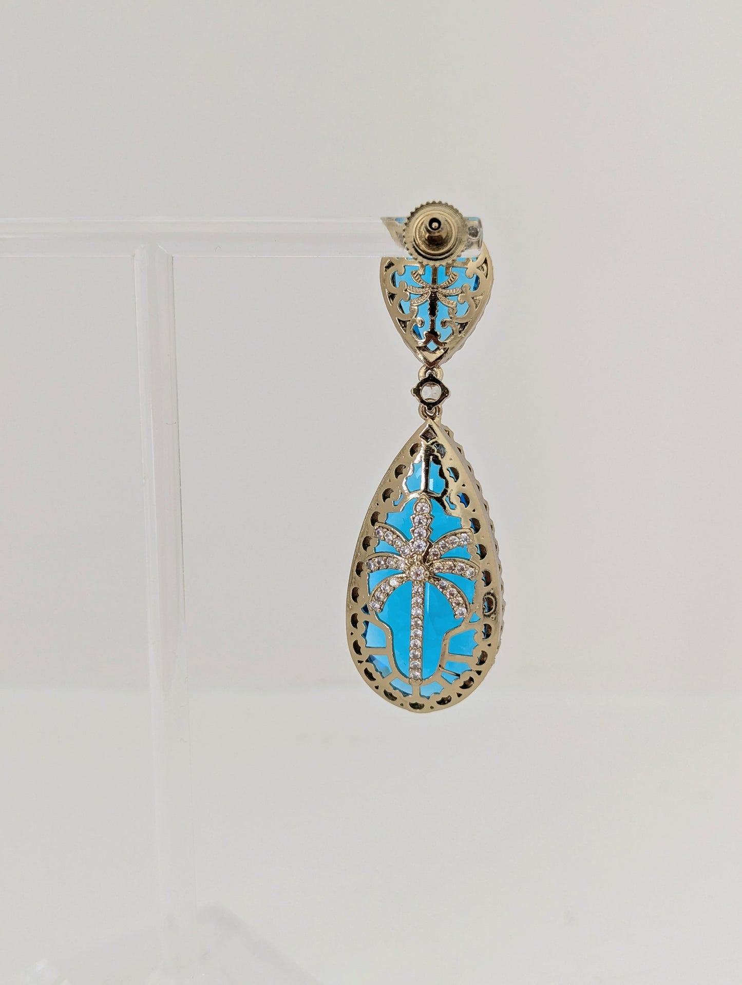 Elysia Earrings - Aqua