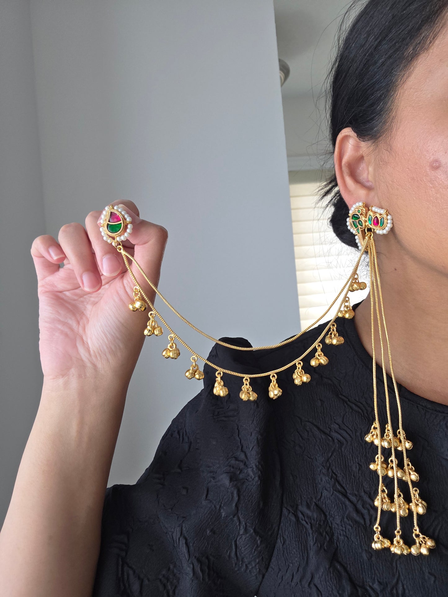 Lotus Veil Earrings
