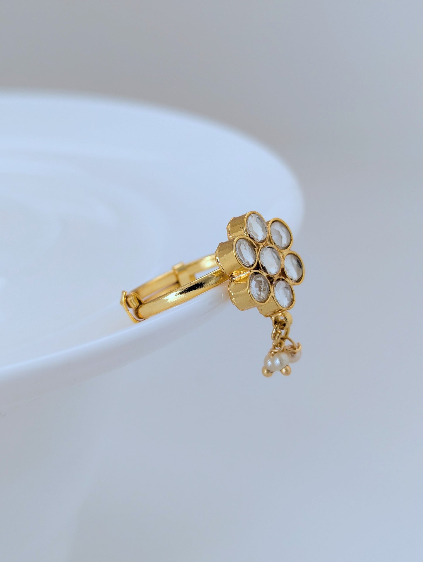 Pachi Kundan - Classic Ring (adjustable)