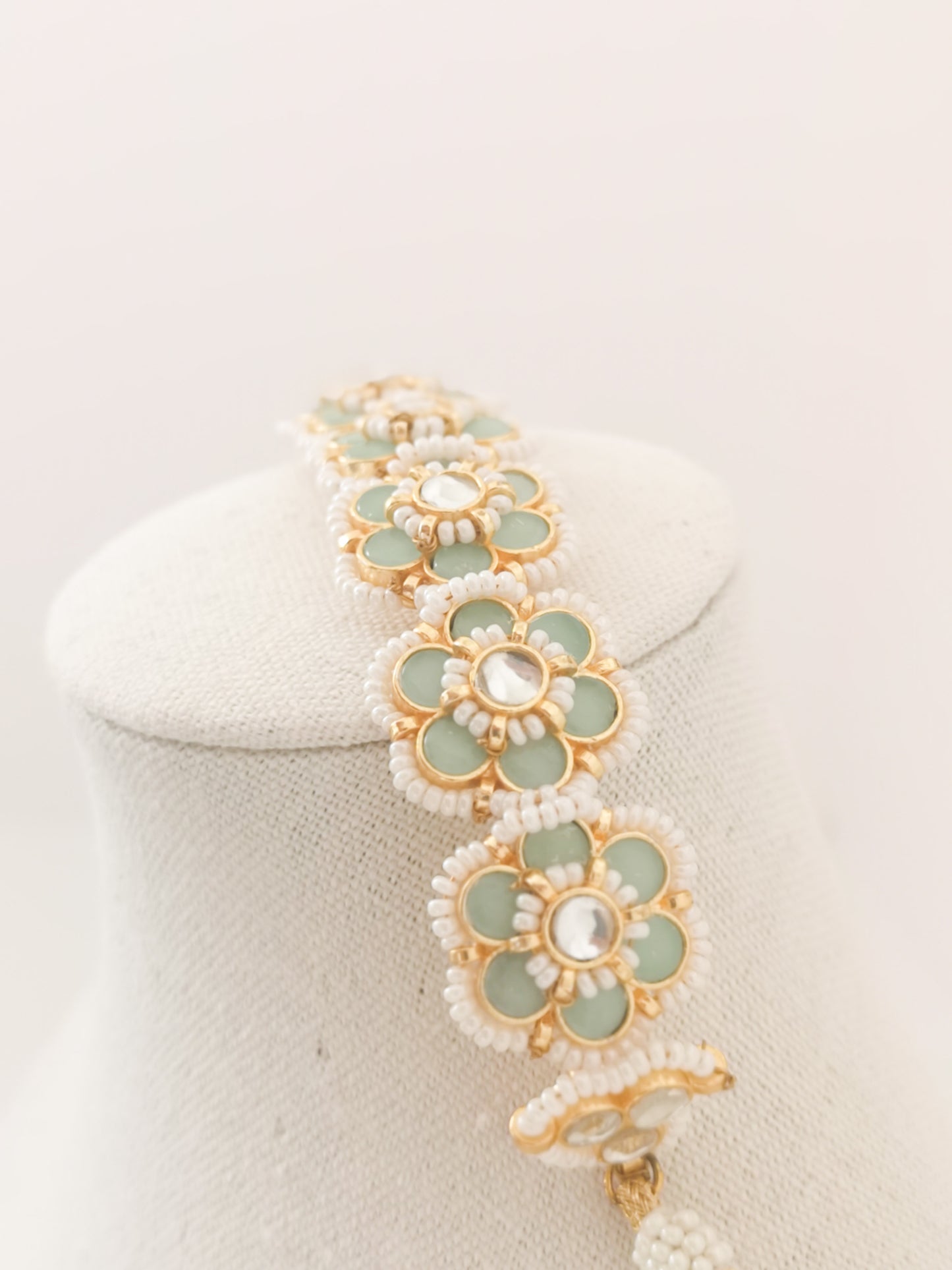 Pachi Kundan Set - Green