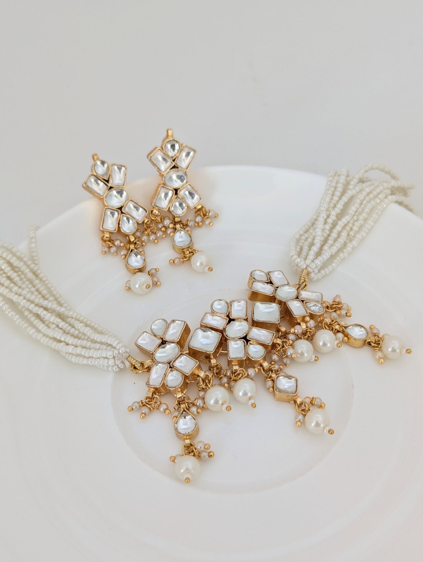 Pachi Kundan Set - Golden Grace