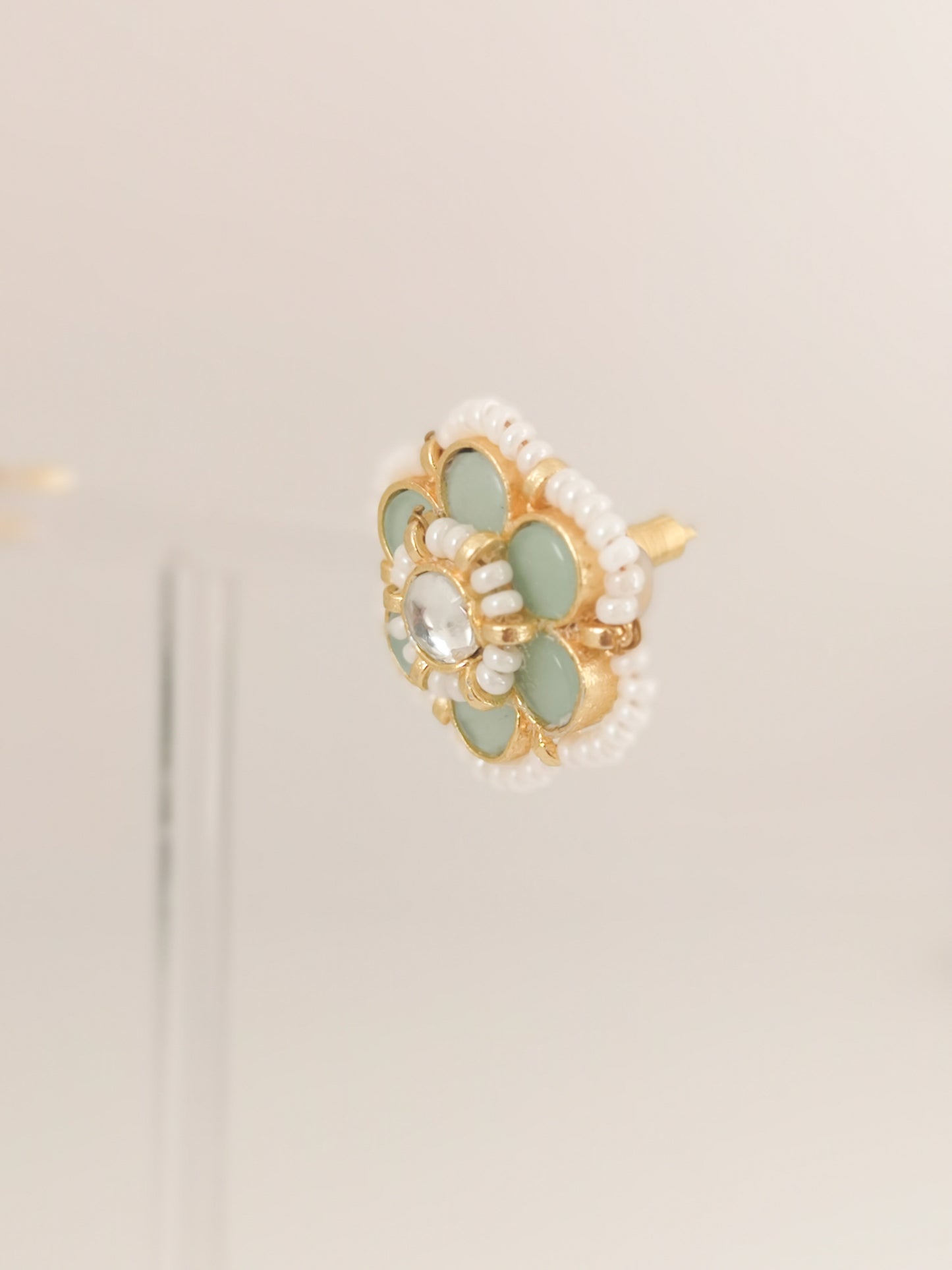 Pachi Kundan Set - Green