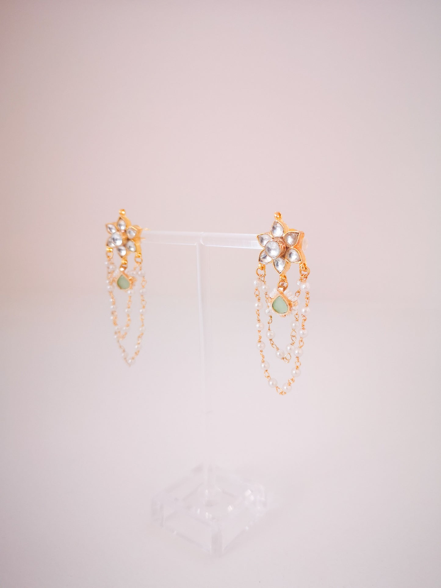 Pachi Kundan Collection - Mint Statement Choker Set