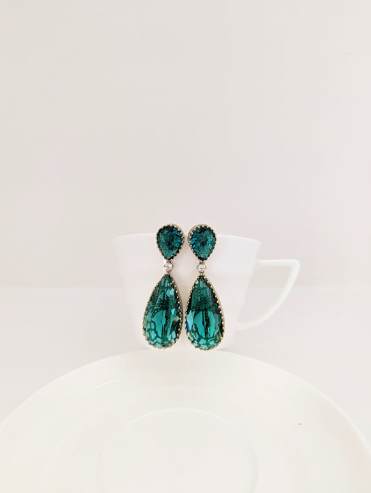 Elysia Earrings - Turquoise/Sea Green