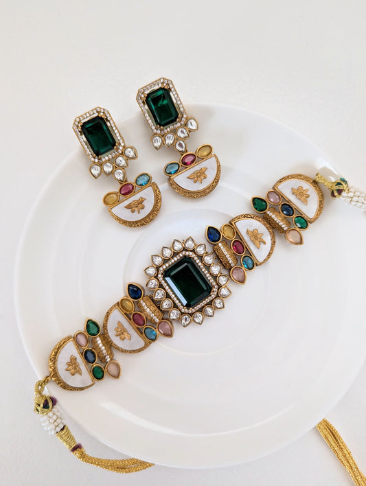 Sunset Harmony - Dark Green