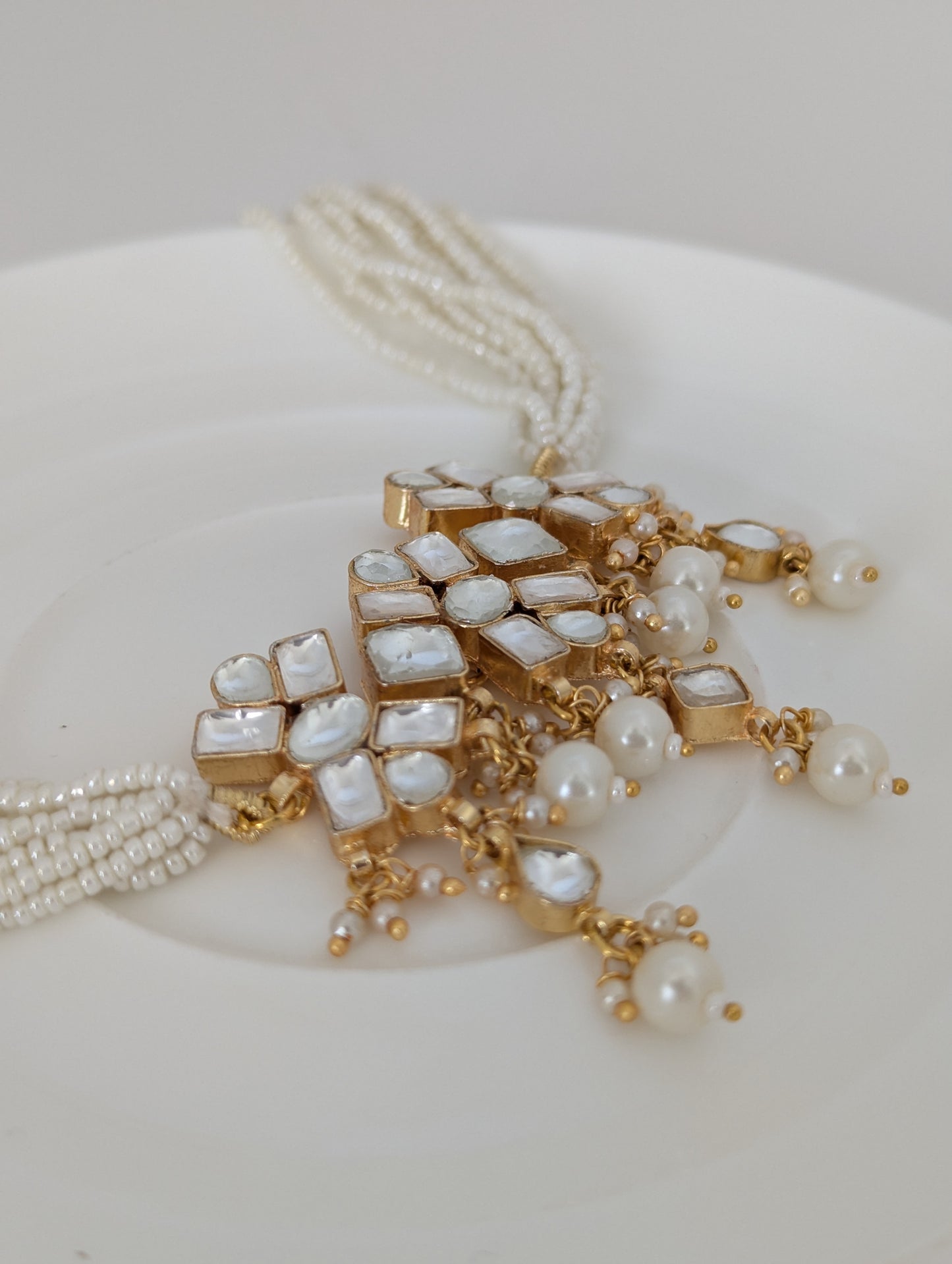 Pachi Kundan Set - Golden Grace