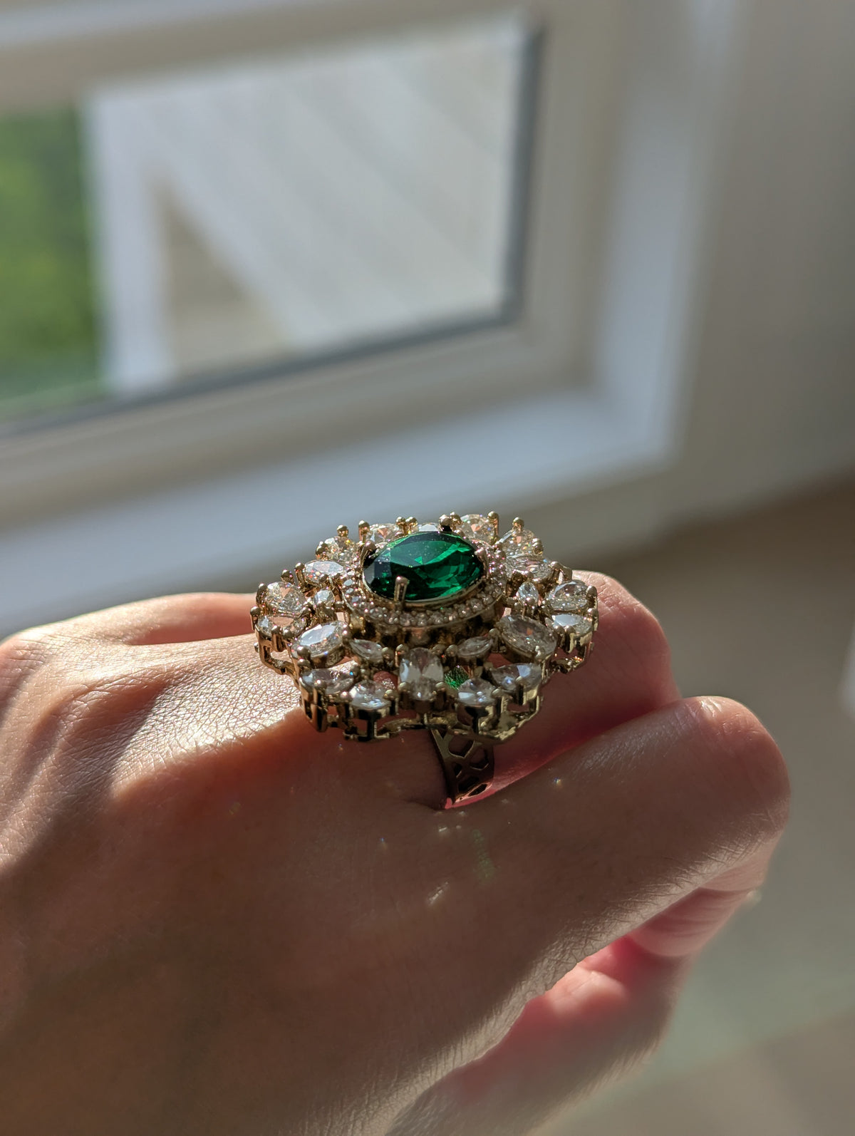 Verdant Halo Ring