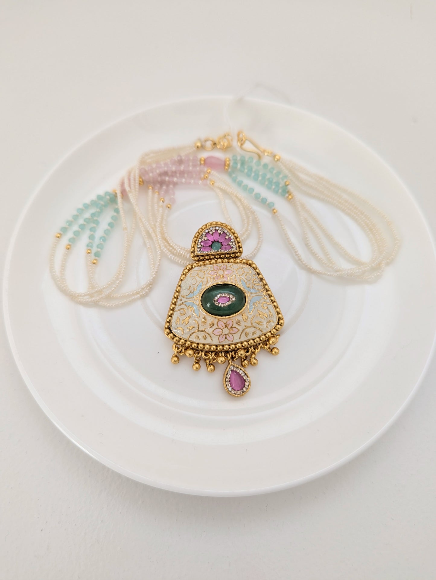Heritage Set - Pastel Pink, Blue and Dark Green