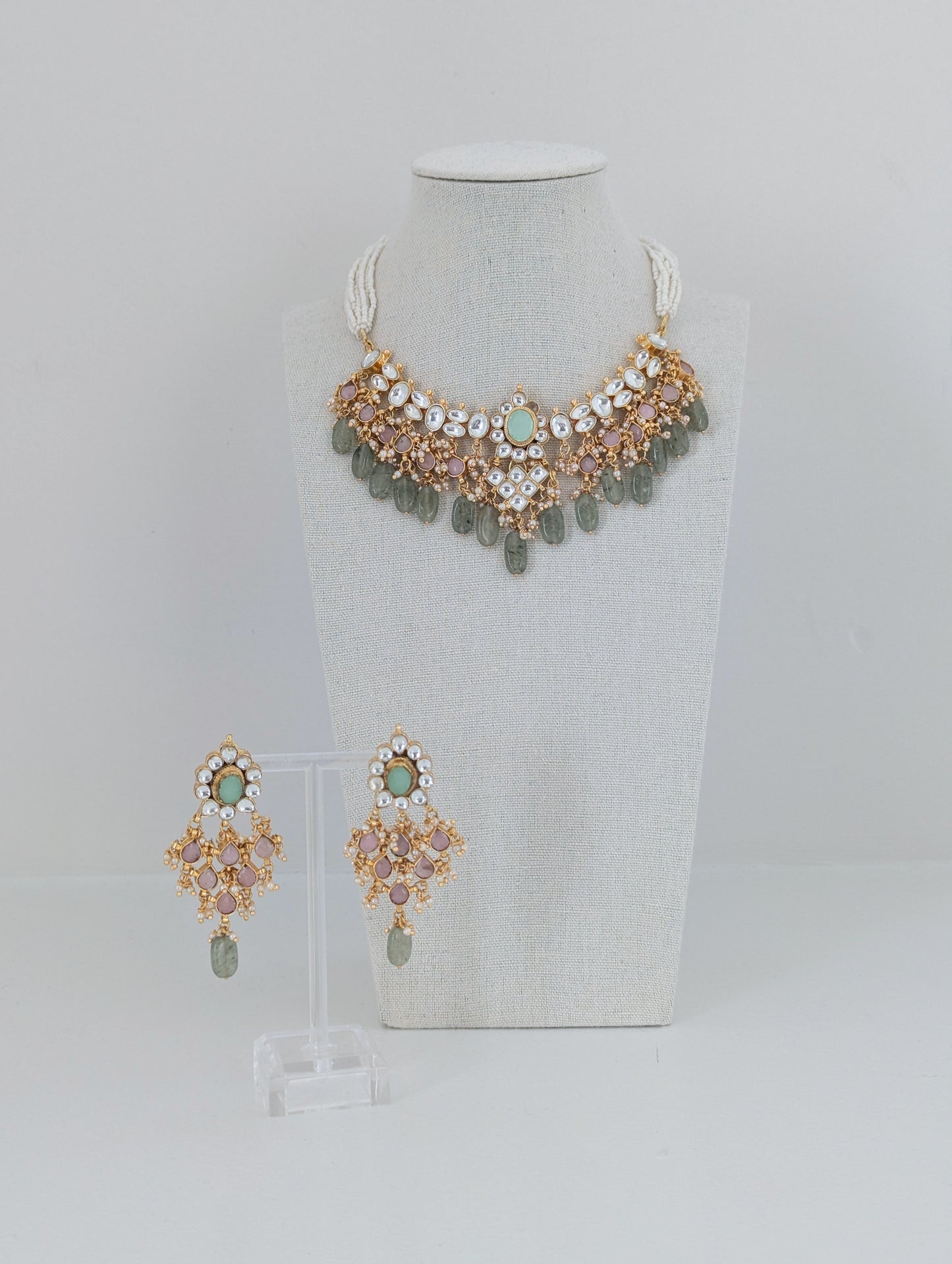 Pachi Kundan -  Gulbahaar Set 2.0 - Dark Green