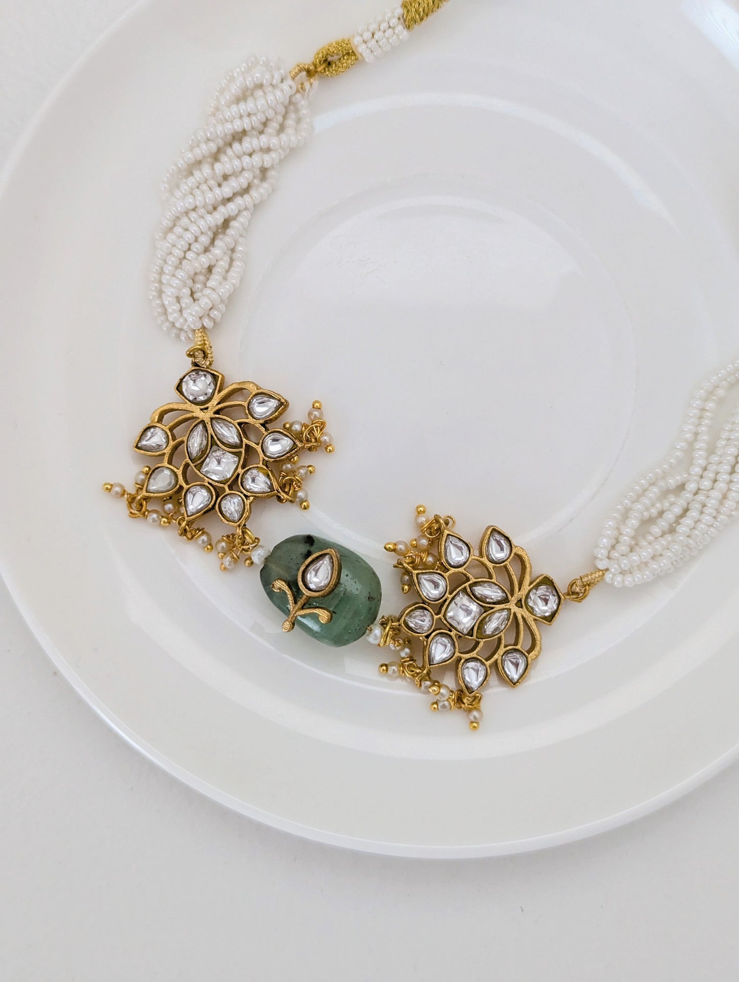 Pachi Kundan - Mint Élan Set