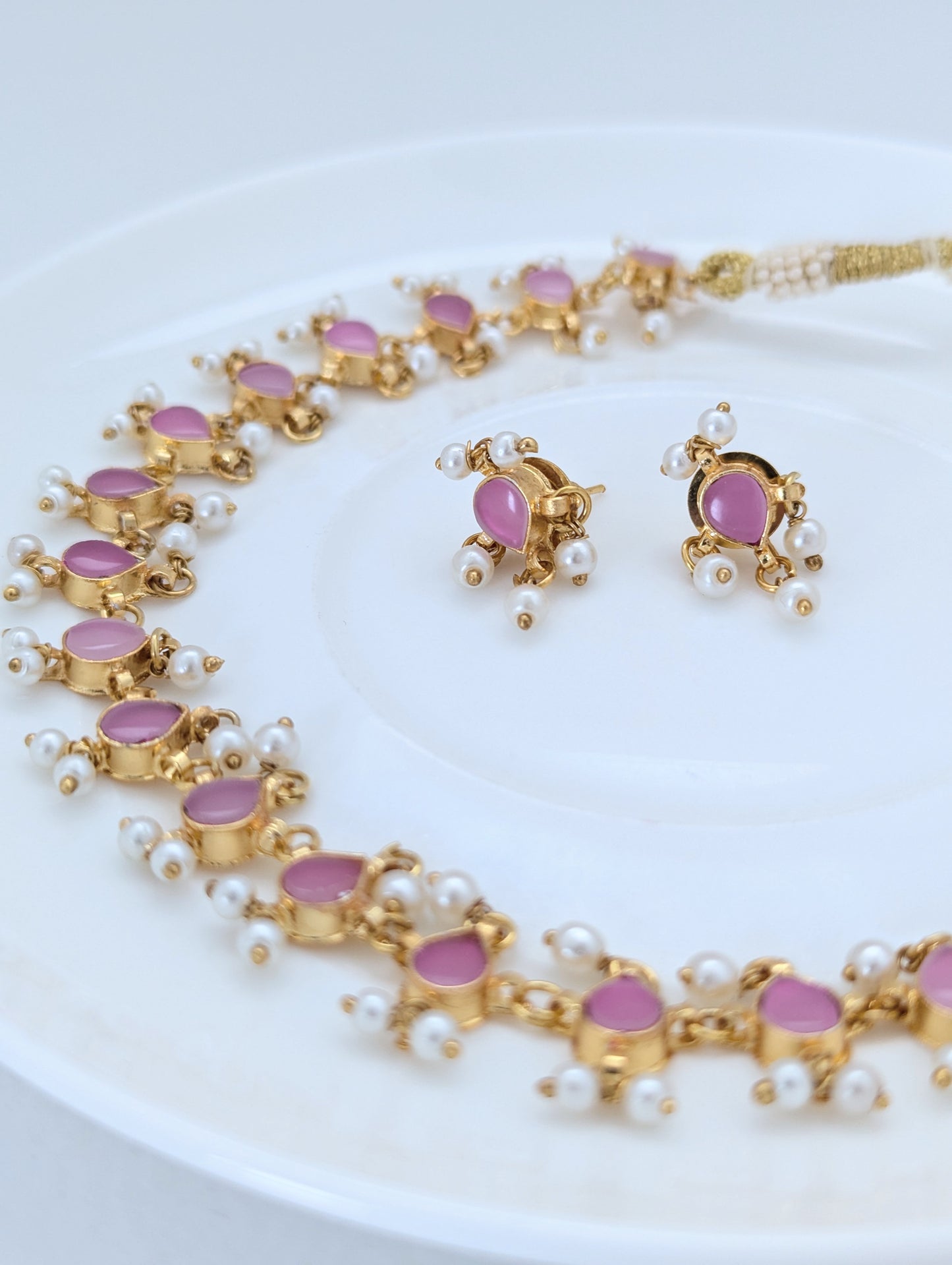 Rosette Pearl Set