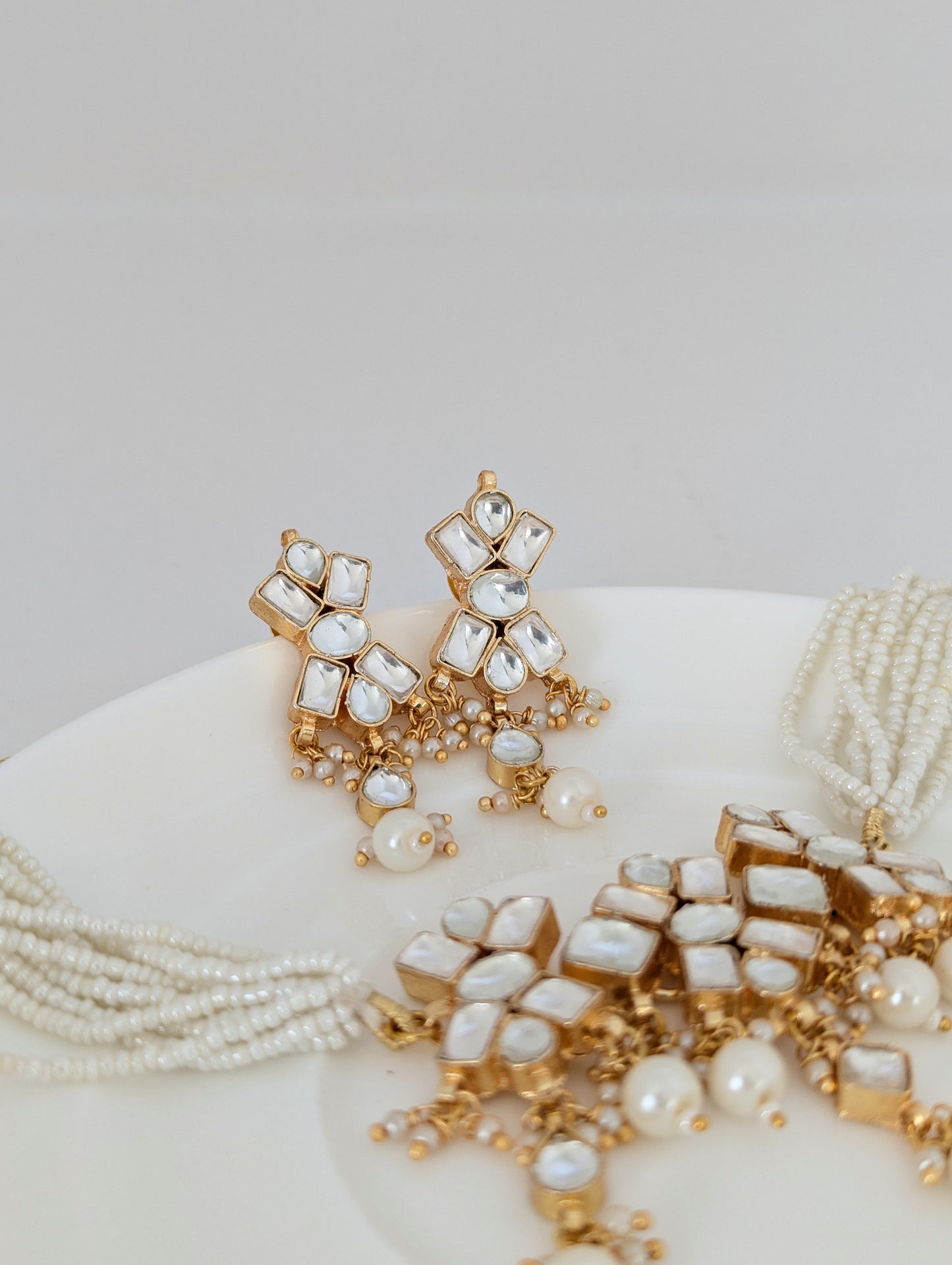Pachi Kundan Set - Golden Grace