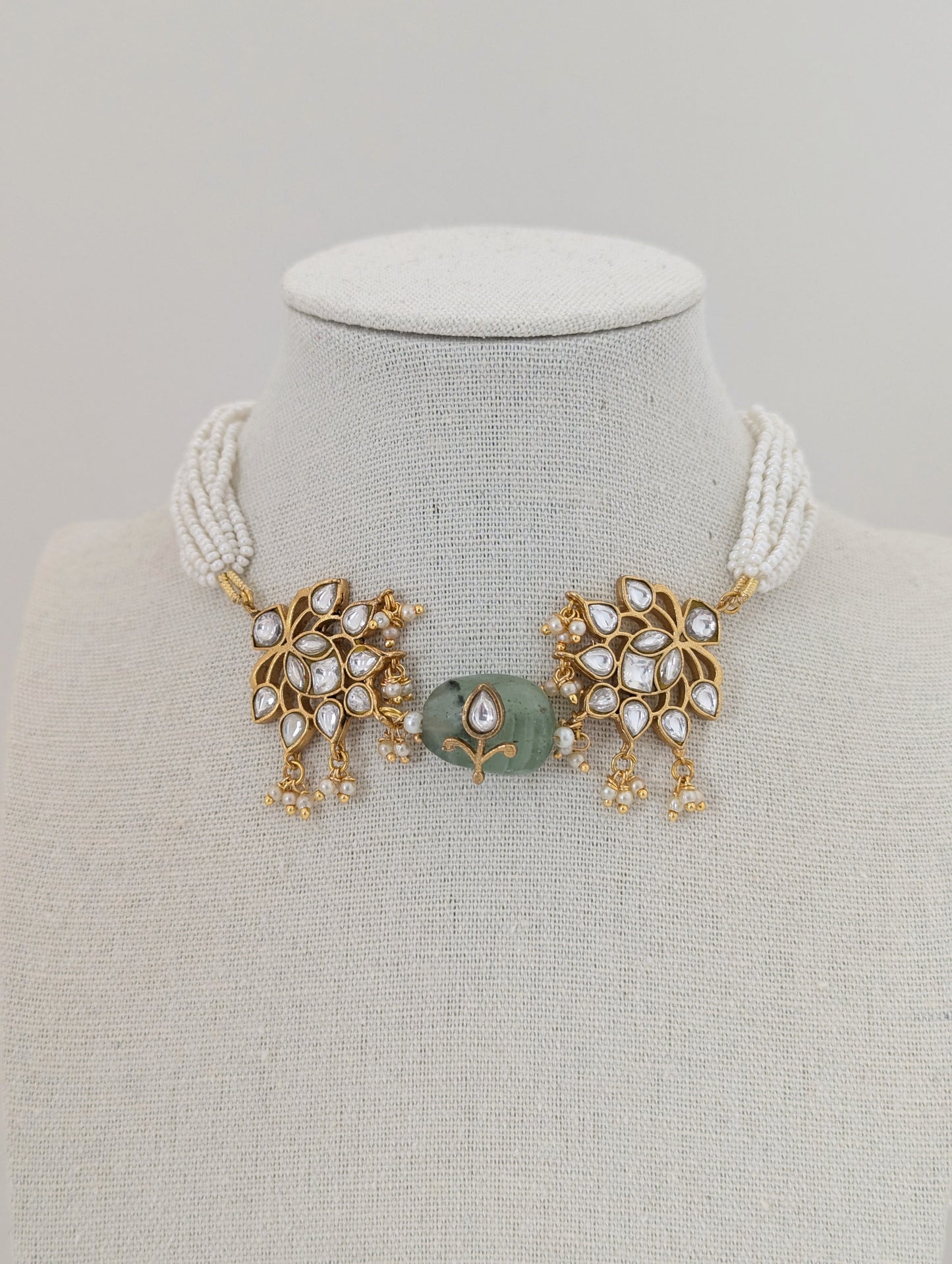 Pachi Kundan - Mint Élan Set