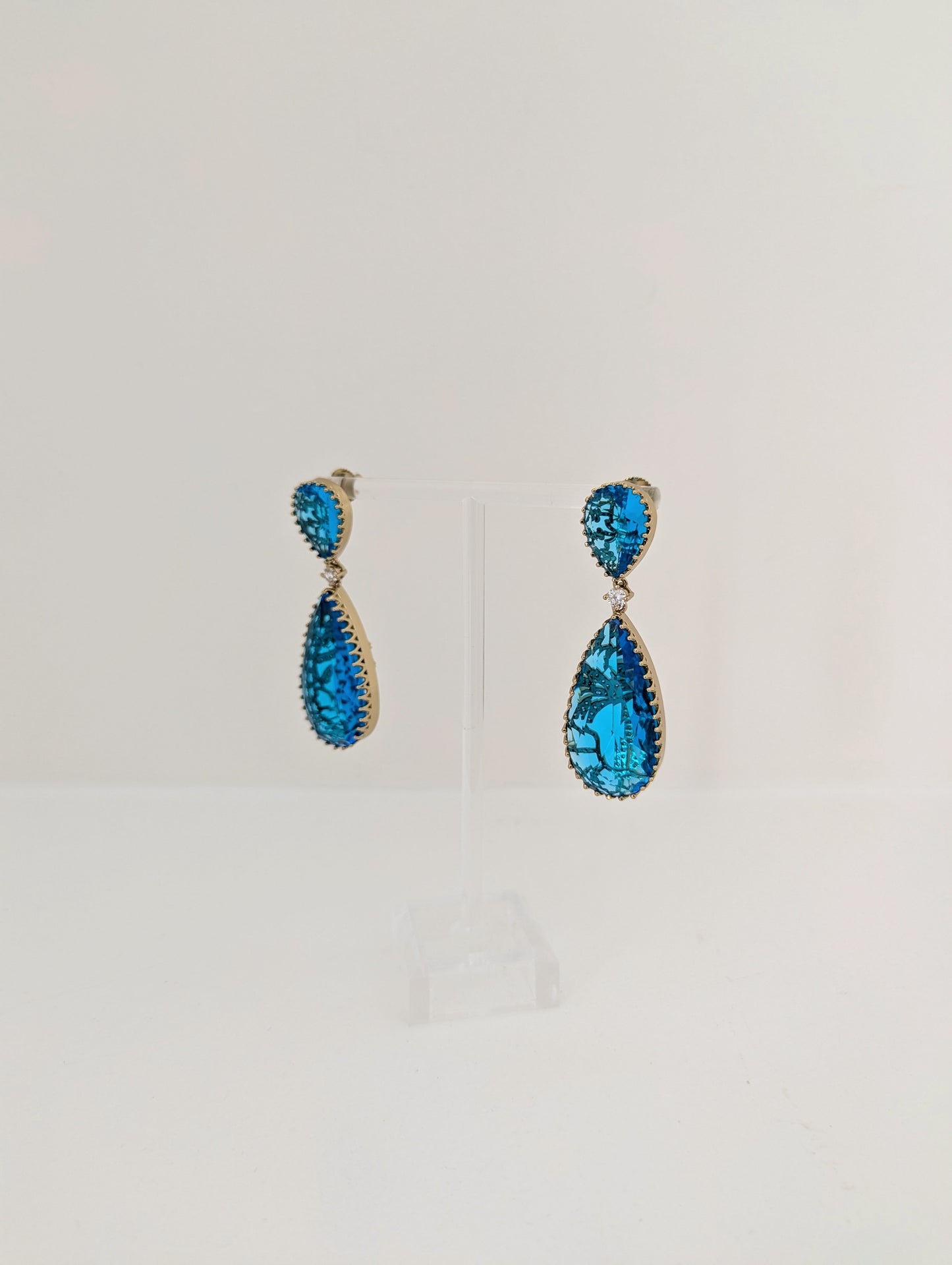 Elysia Earrings - Aqua