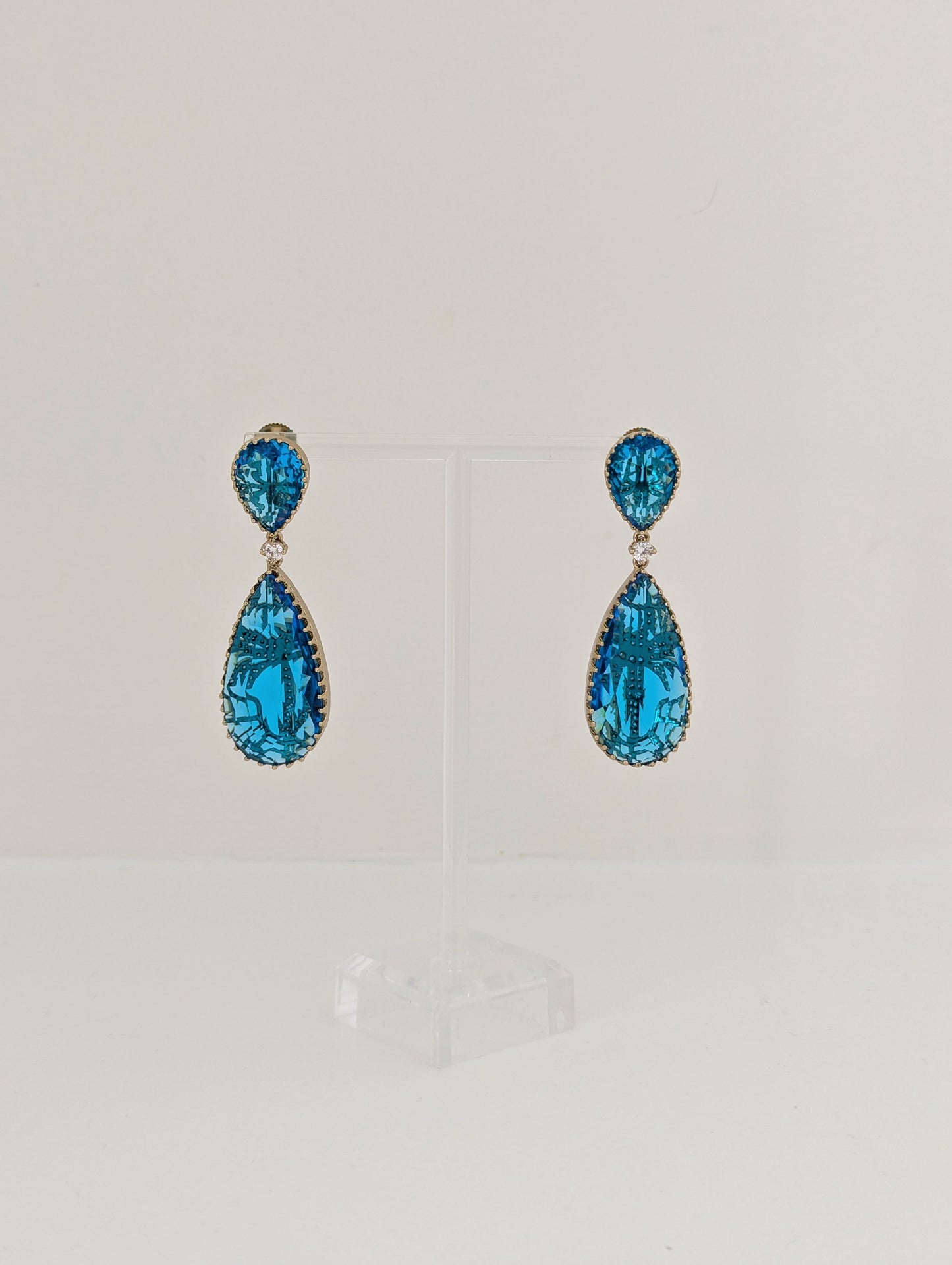 Elysia Earrings - Aqua