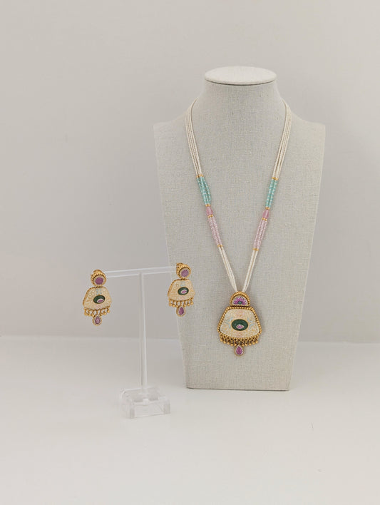 Heritage Set - Pastel Pink, Blue and Dark Green