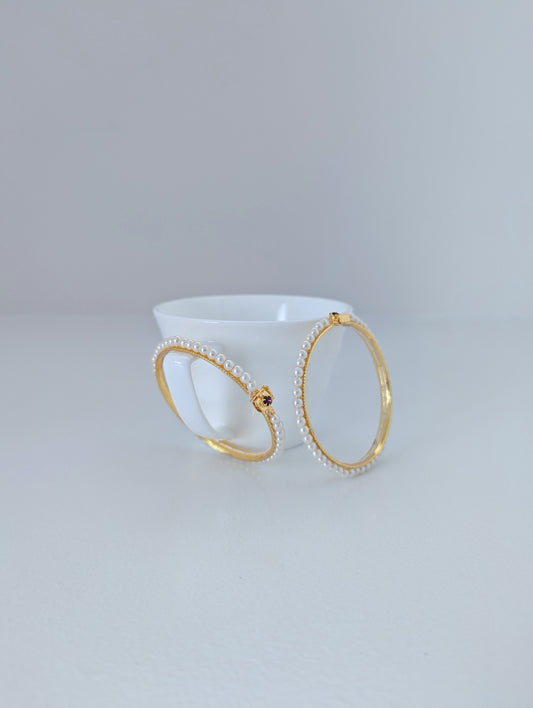 Bangles - Pearl Embrace (set of 2)