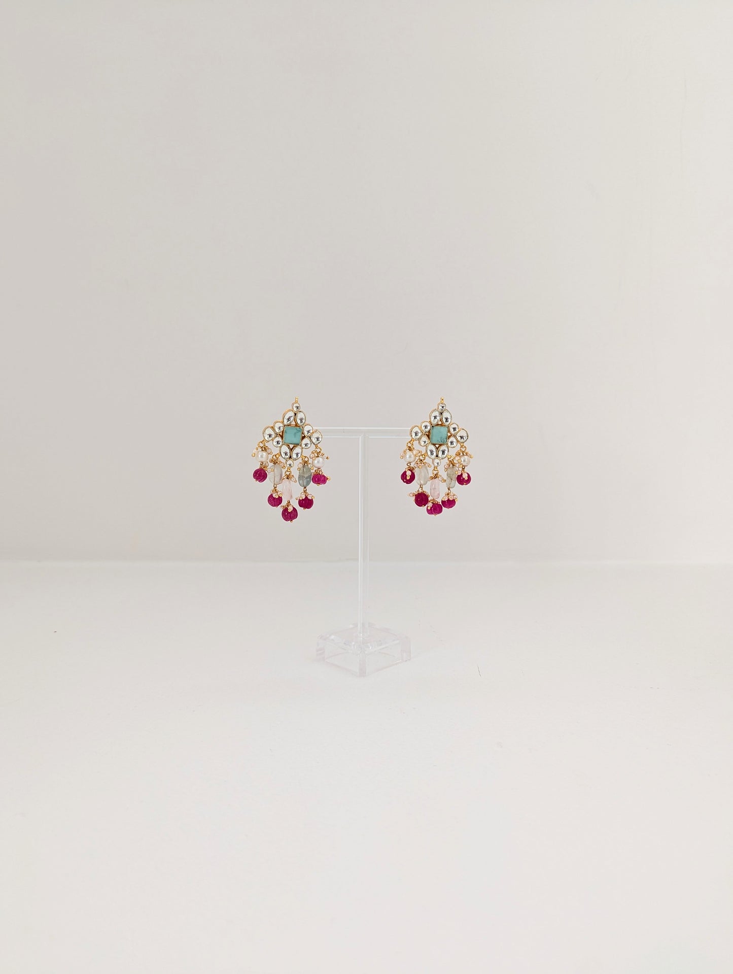 Pachi Kundan Set - Turquoise Royale