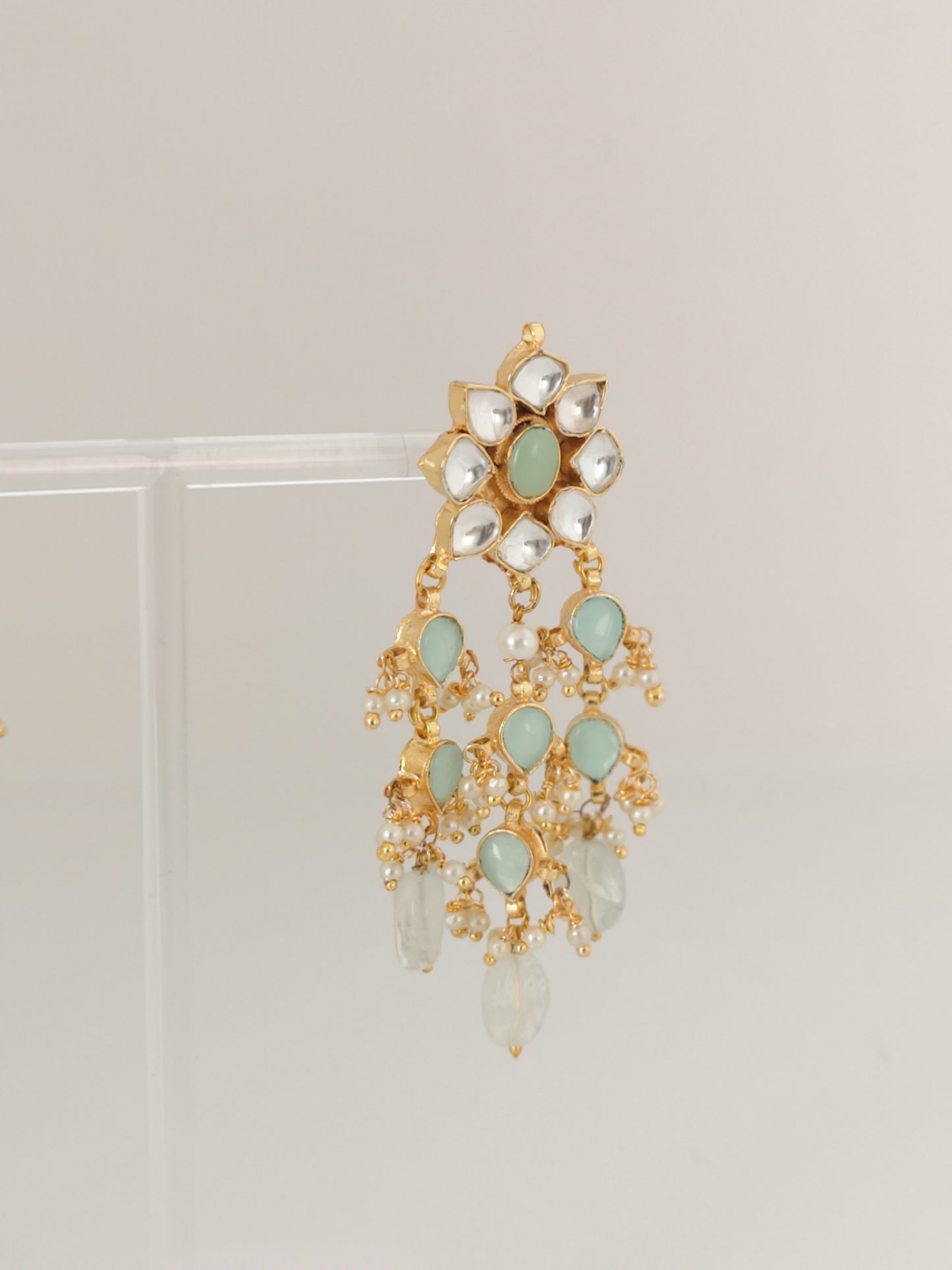 Pachi Kundan Set - Mint
