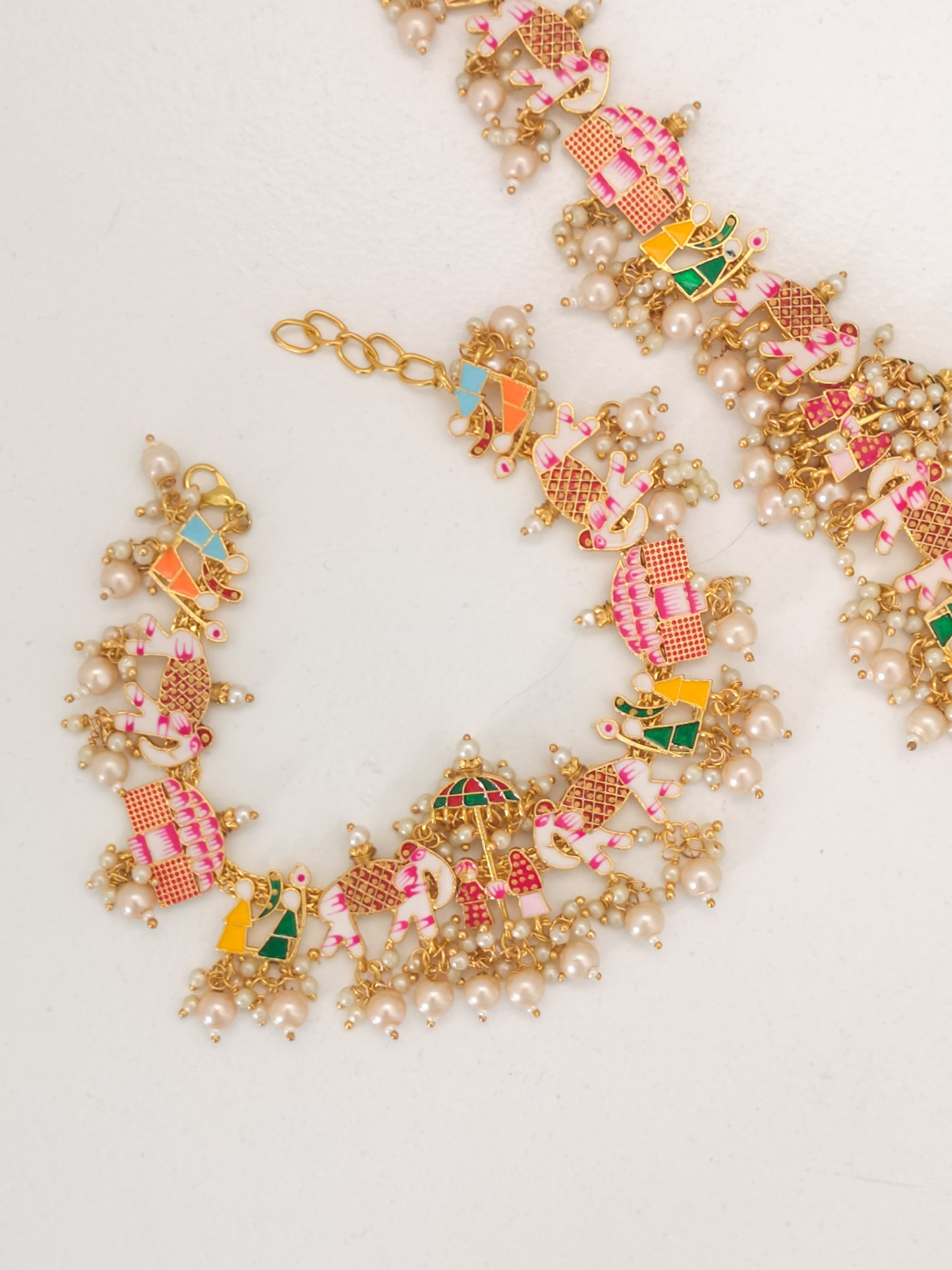 Baraat Anklets - multi coloured